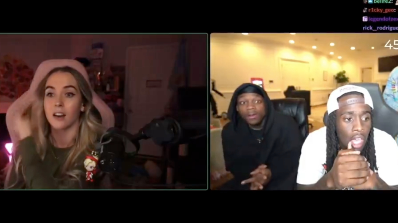 Emilycc and Kai Cenat on livestream