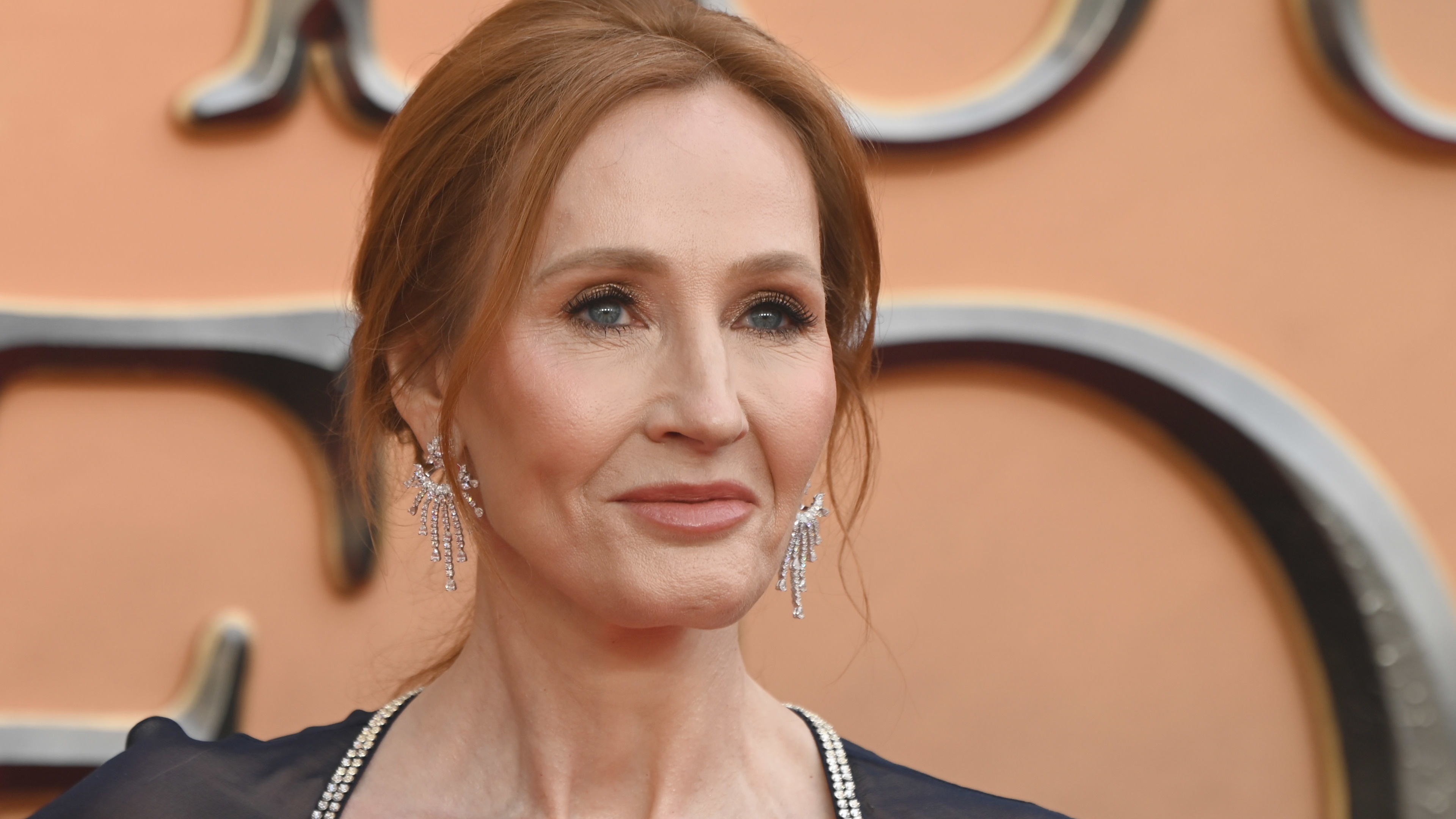 J.K. Rowling arrives at the "Fantastic Beasts: The Secret of Dumbledore" world premiere at The Royal Festival Hall on March 29, 2022 in London, England.