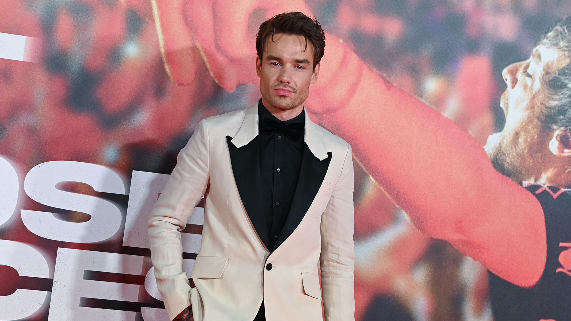 Liam Payne arrives at the "All Of Those Voices" UK Premiere at Cineworld Leicester Square on March 16, 2023 in London, England