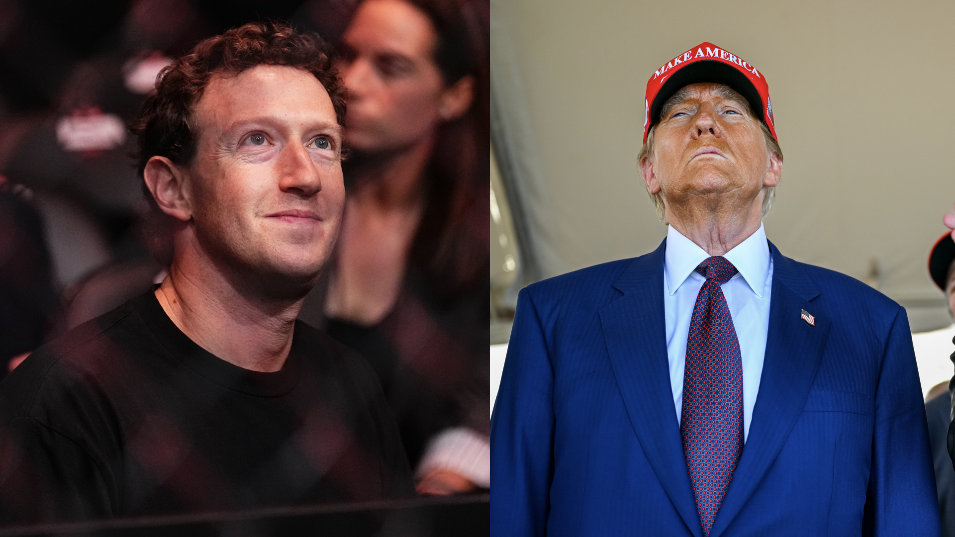 In their bantamweight fight during the UFC 298 event at the Honda Center on February 16, 2024 in Anaheim, California/Elon Musk speaks with U.S. President-elect Donald Trump as they watch the launch of the sixth test flight of the SpaceX Starship rocket on November 19, 2024 in Brownsville, Texas