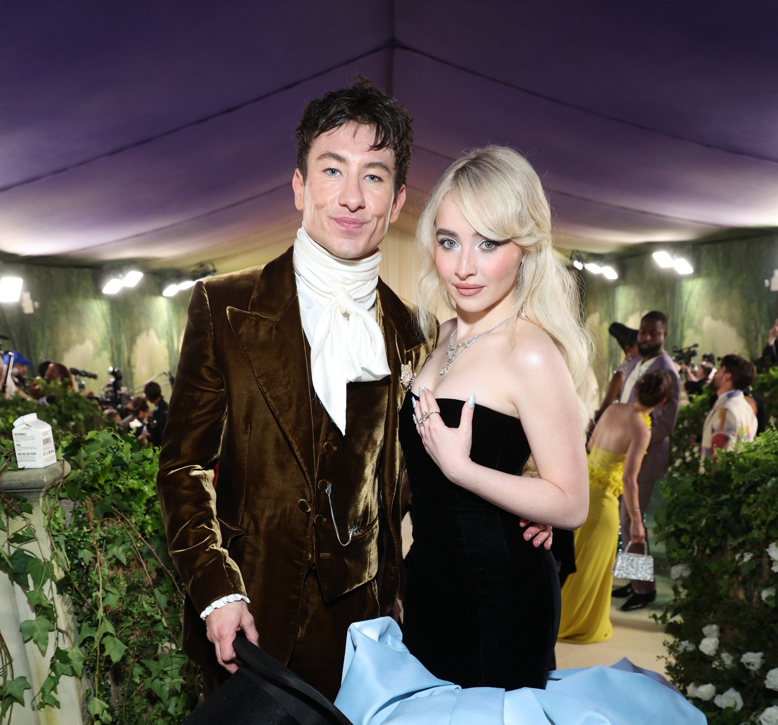 NEW YORK, NEW YORK - MAY 06: (L-R) Barry Keoghan and Sabrina Carpenter attend The 2024 Met Gala Celebrating "Sleeping Beauties: Reawakening Fashion" at The Metropolitan Museum of Art on May 06, 2024 in New York City.