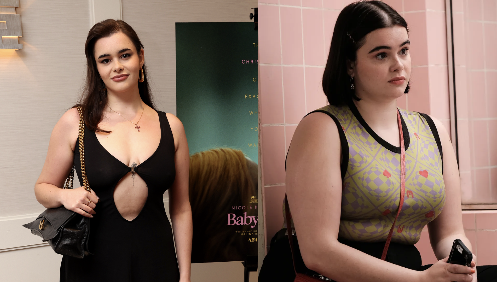 WEST HOLLYWOOD, CALIFORNIA - OCTOBER 18: Barbie Ferreira at A24's "Babygirl" Los Angeles Special Screening at The London West Hollywood at Beverly Hills on October 18, 2024 in West Hollywood, California/'Euphoria' still.