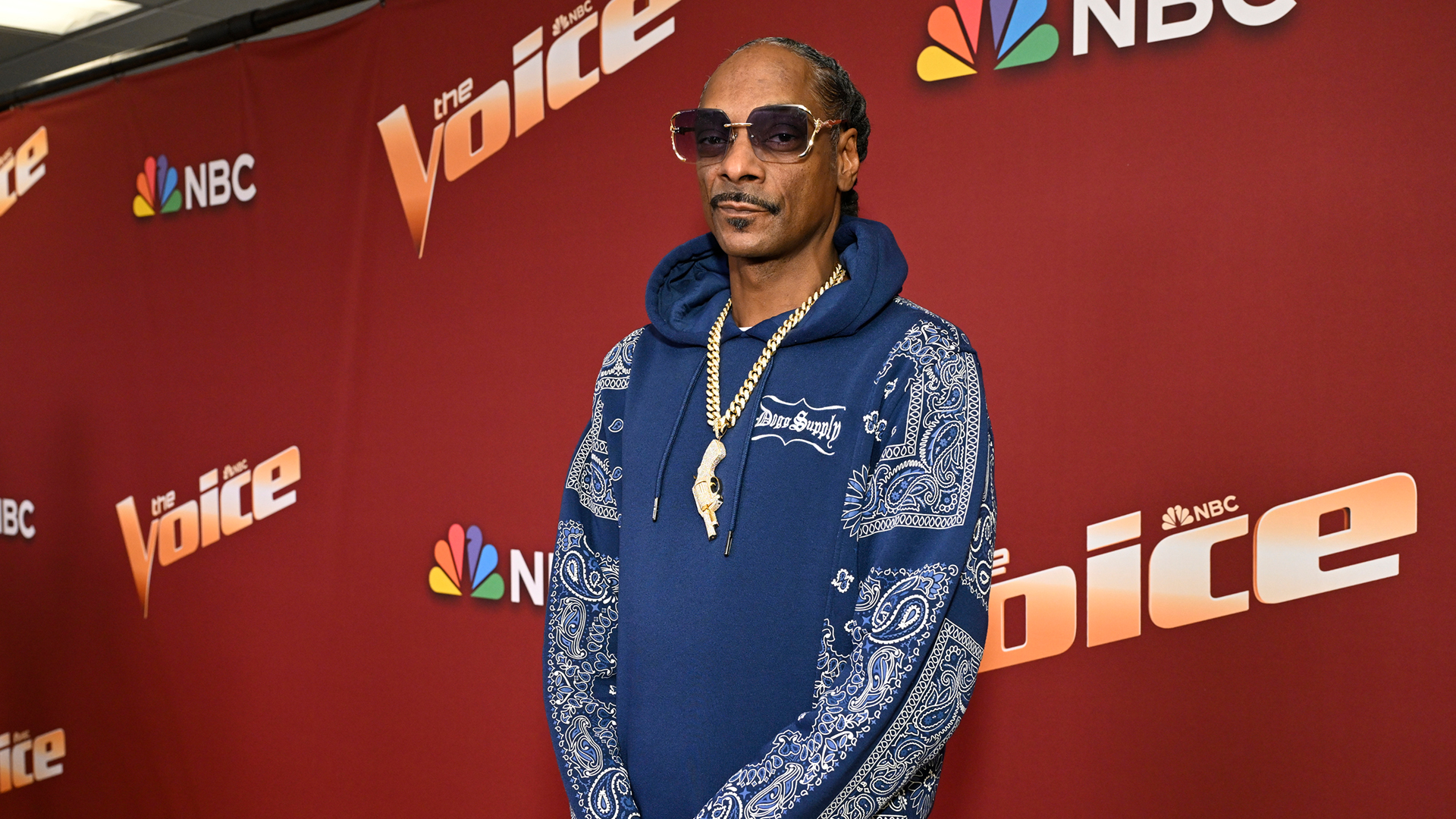 Snoop Dogg at the live finale for 'The Voice.'