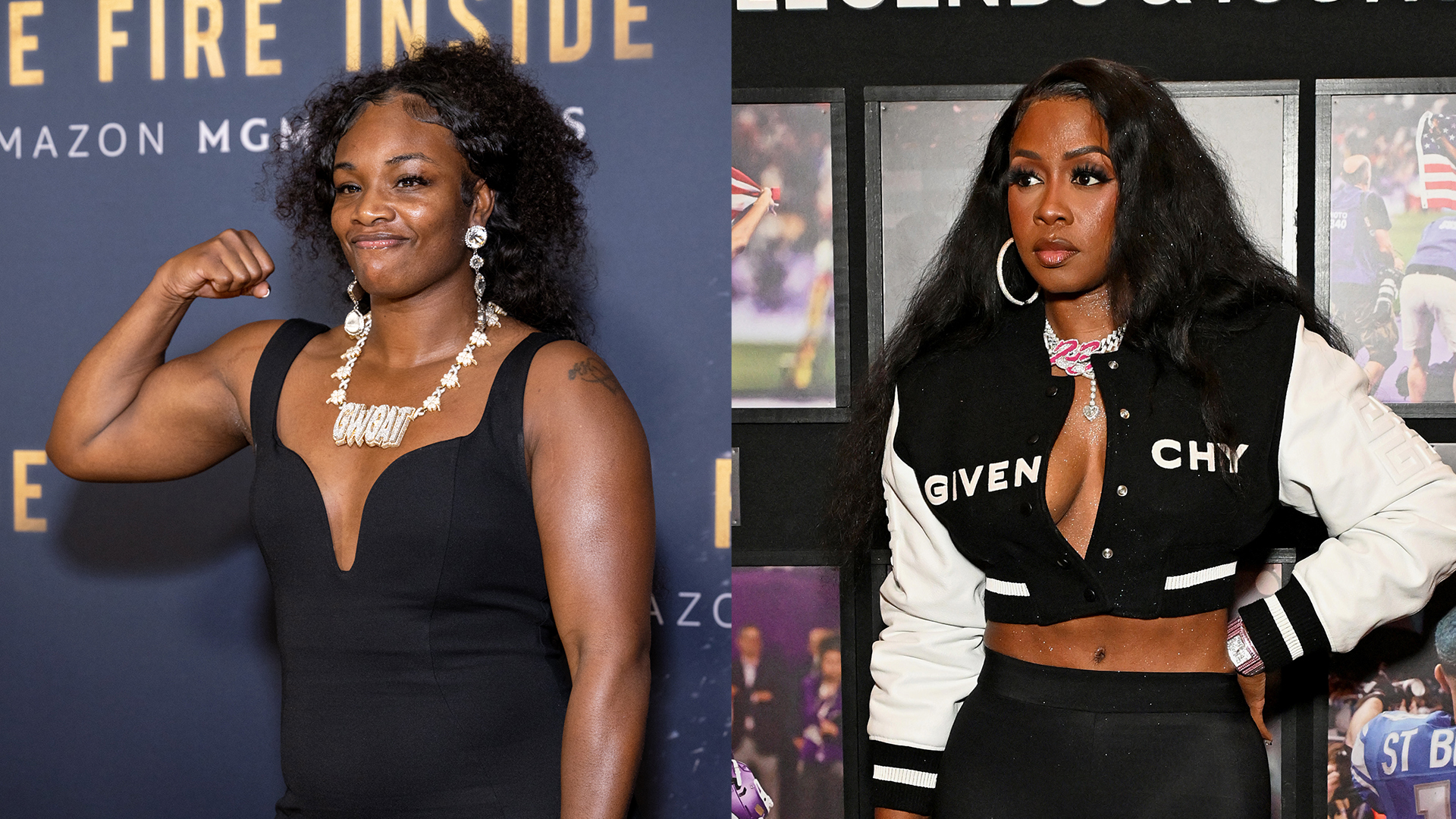 Olympic boxer Claressa Shields and rapper Remy Ma.