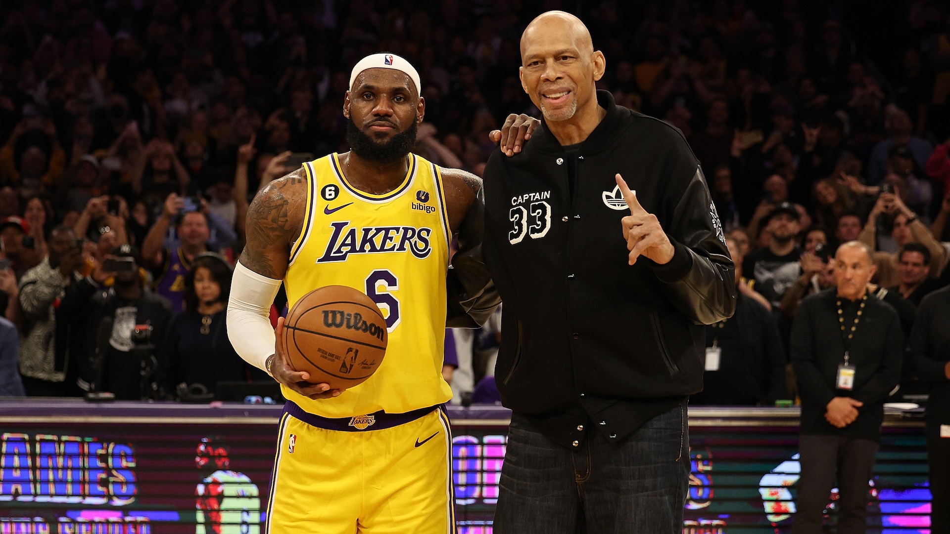 LeBron James and Kareem Abdul-Jabaar
