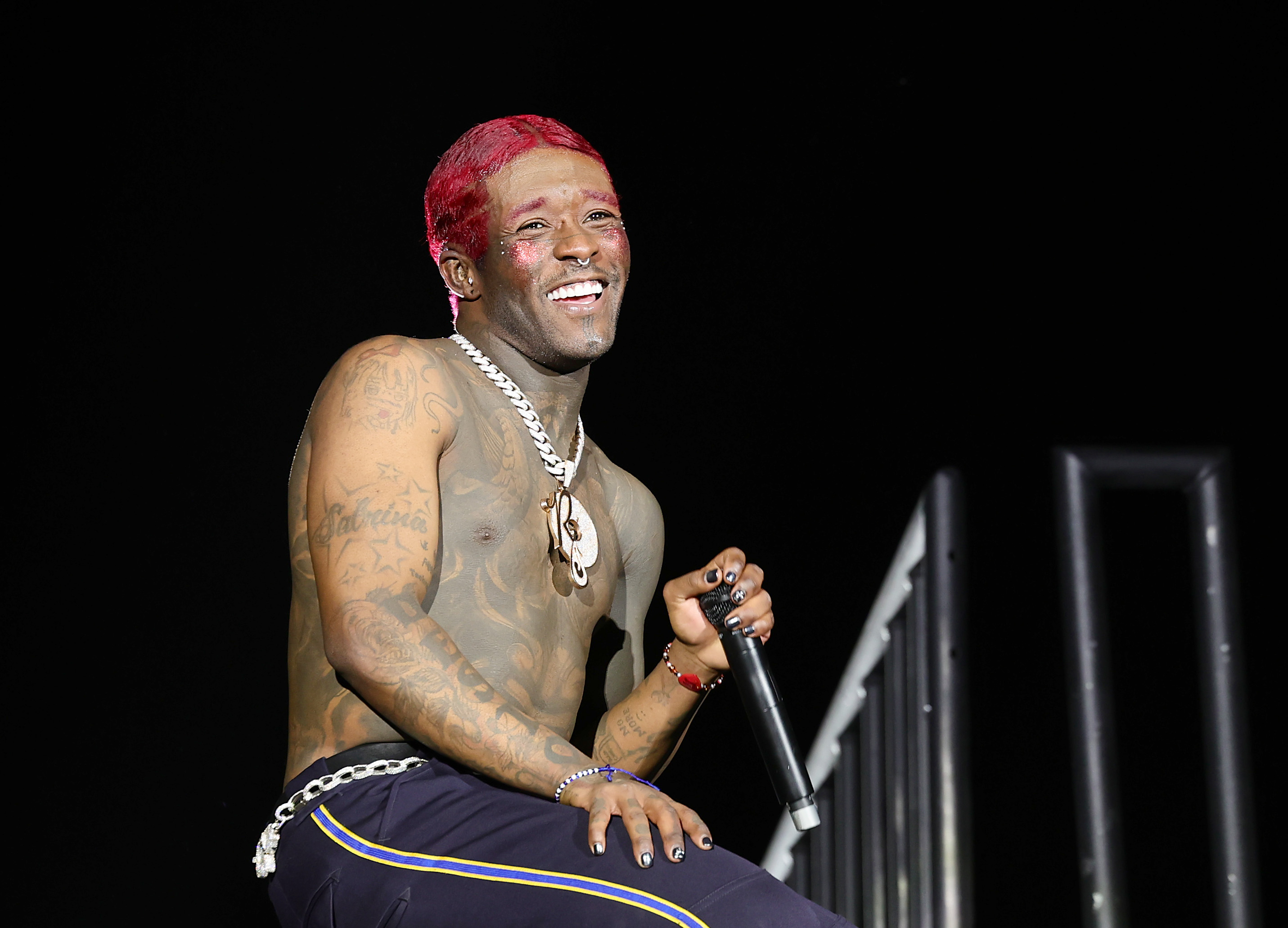 INDIO, CALIFORNIA - APRIL 12: (FOR EDITORIAL USE ONLY) Lil Uzi Vert performs at the Coachella Stage during the 2024 Coachella Valley Music and Arts Festival at Empire Polo Club on April 12, 2024 in Indio, California. 