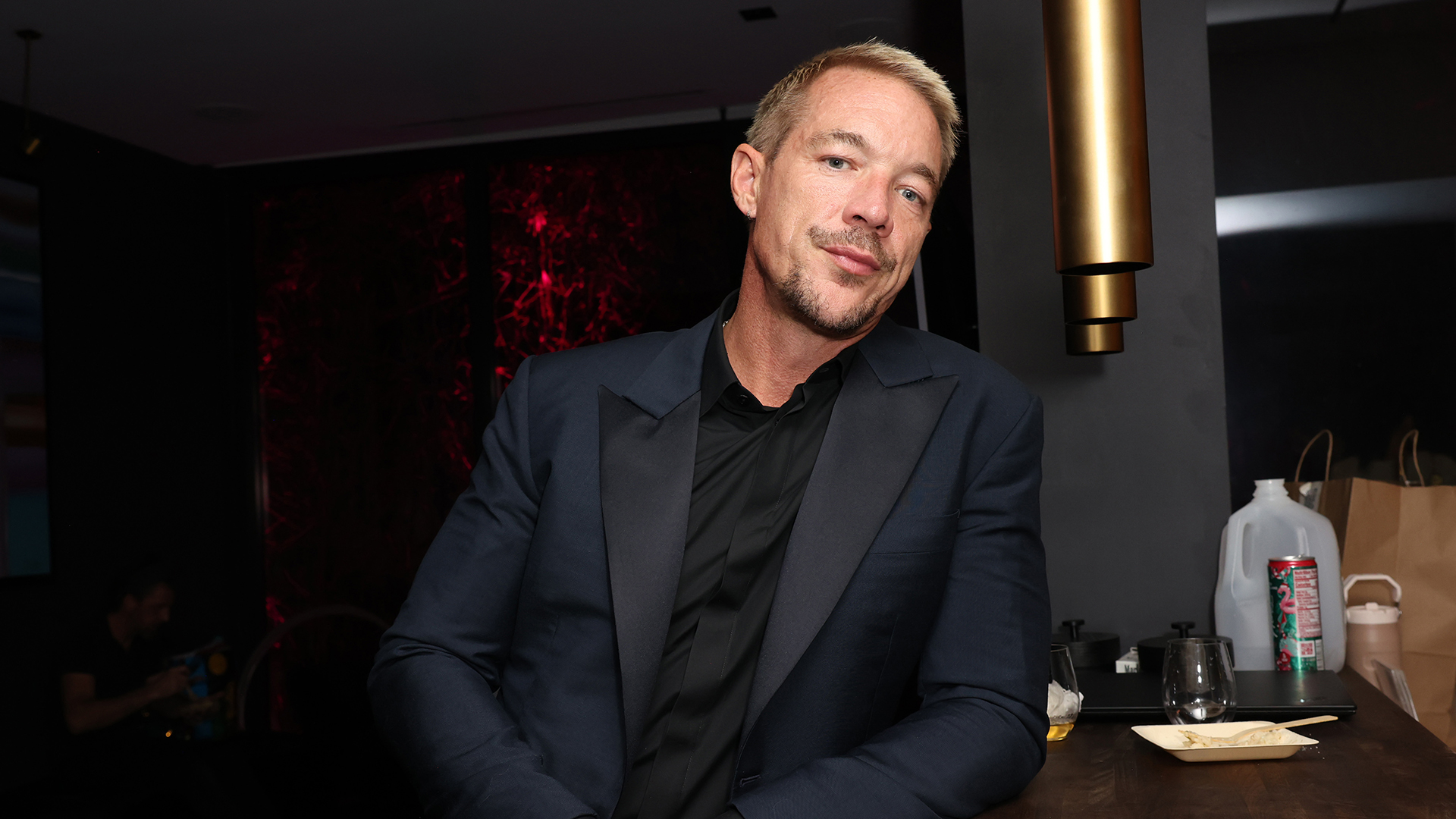 Diplo attends Sinan's Art Basel Party 2024 on Hibiscus Island.