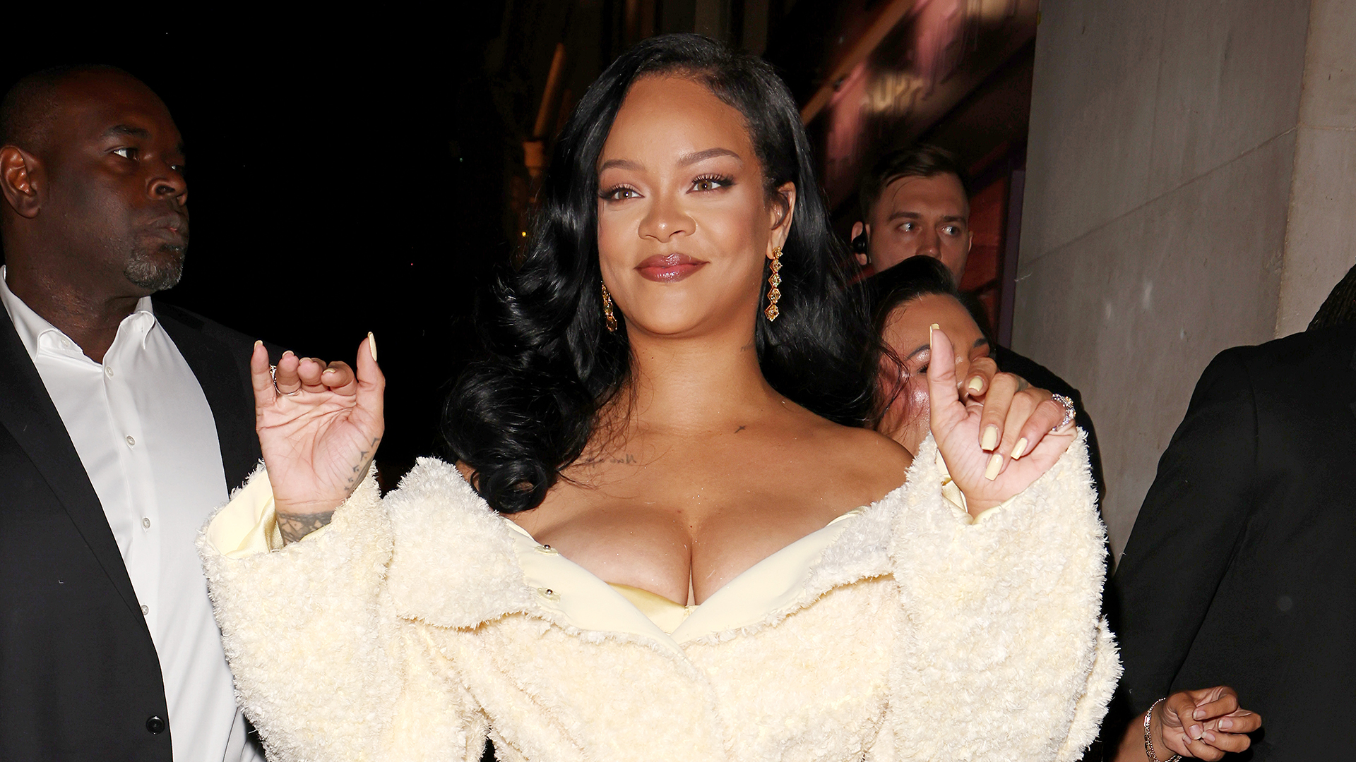Rihanna arriving at Selfridges for her Fenty Hair launch party in London, UK.