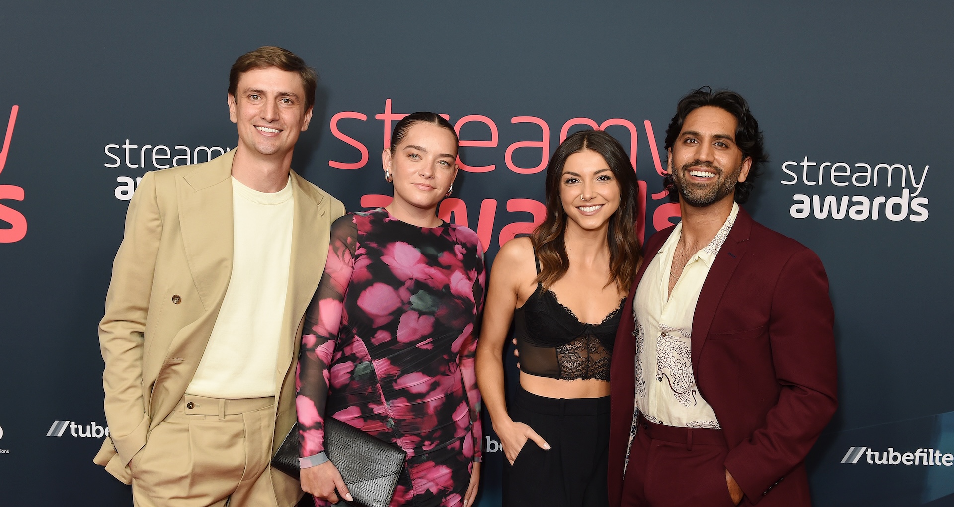 Colin Rosenblum, Madilyn Myers, Katie Chaudry, and Samir Chaudry at The 2023 Streamy Awards held at the Fairmont Century Plaza Hotel on August 27, 2023 in Los Angeles, California.