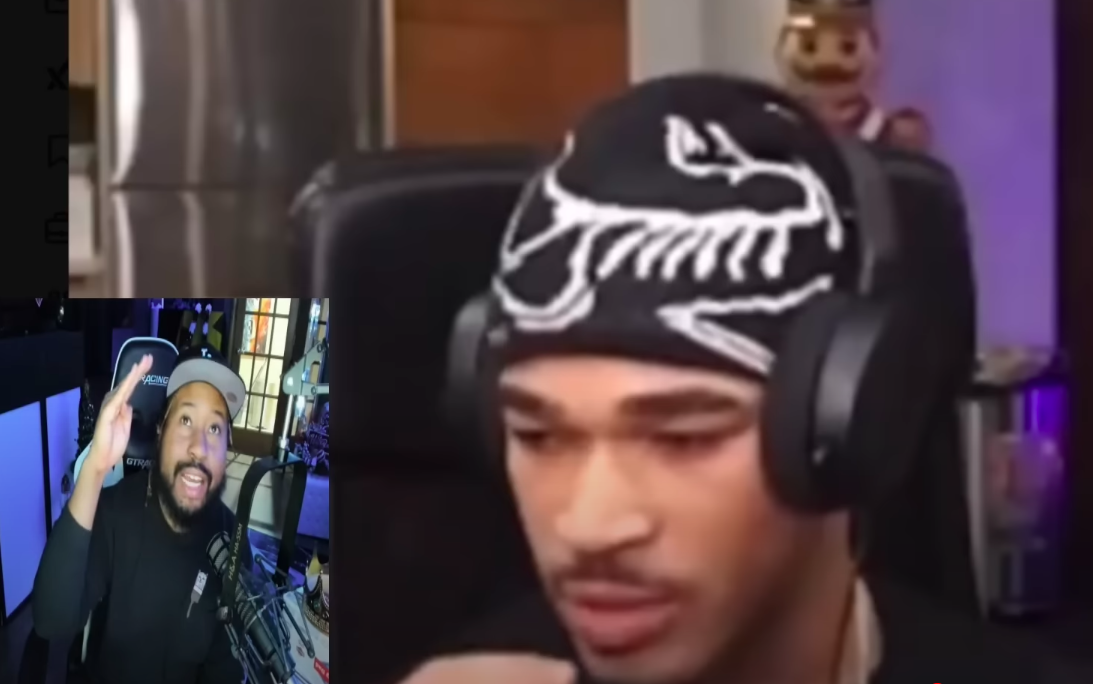 Akademiks in a stream reacting to Max