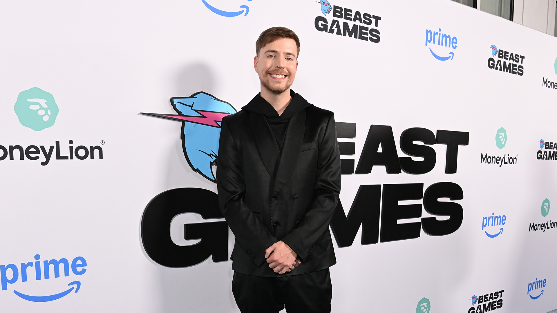 MrBeast at the premiere of the Prime Video series 'Beast Games.'