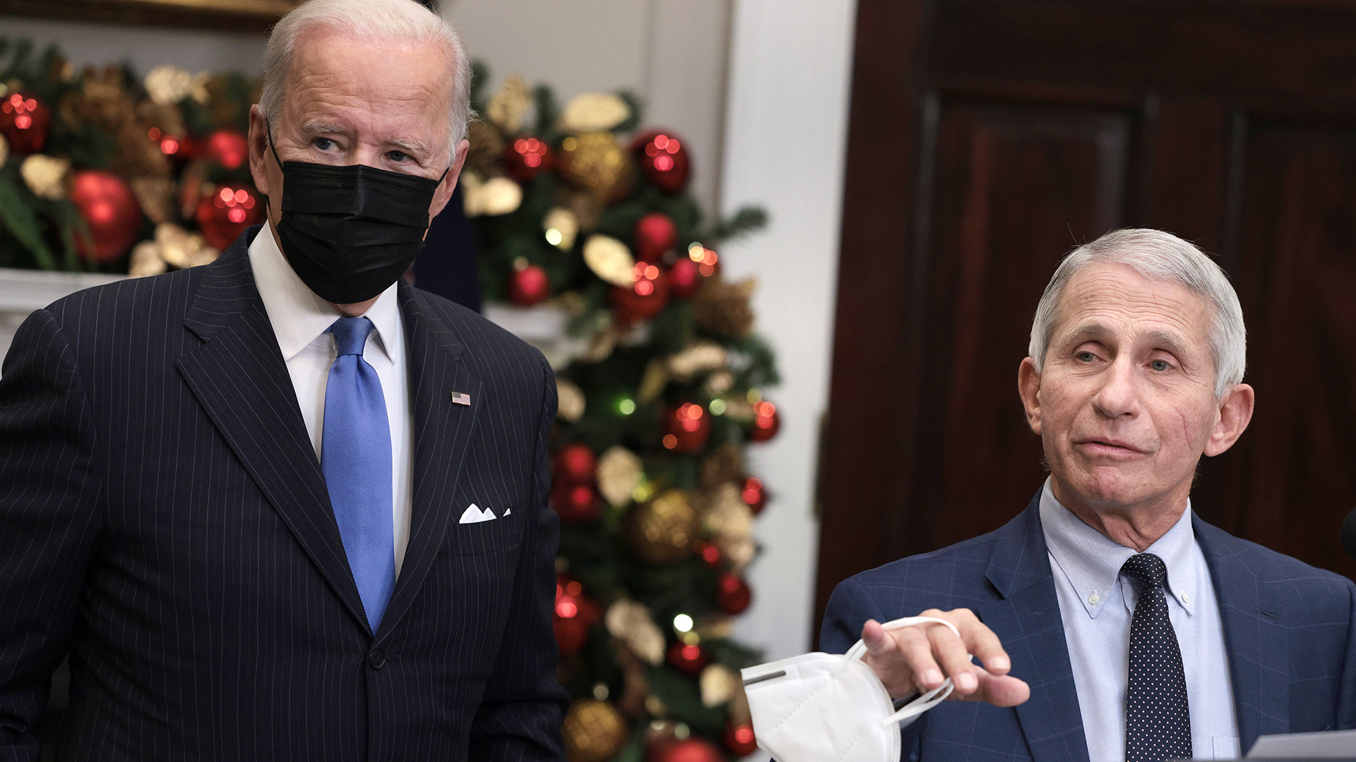 Joe Biden and Anthony Fauci.