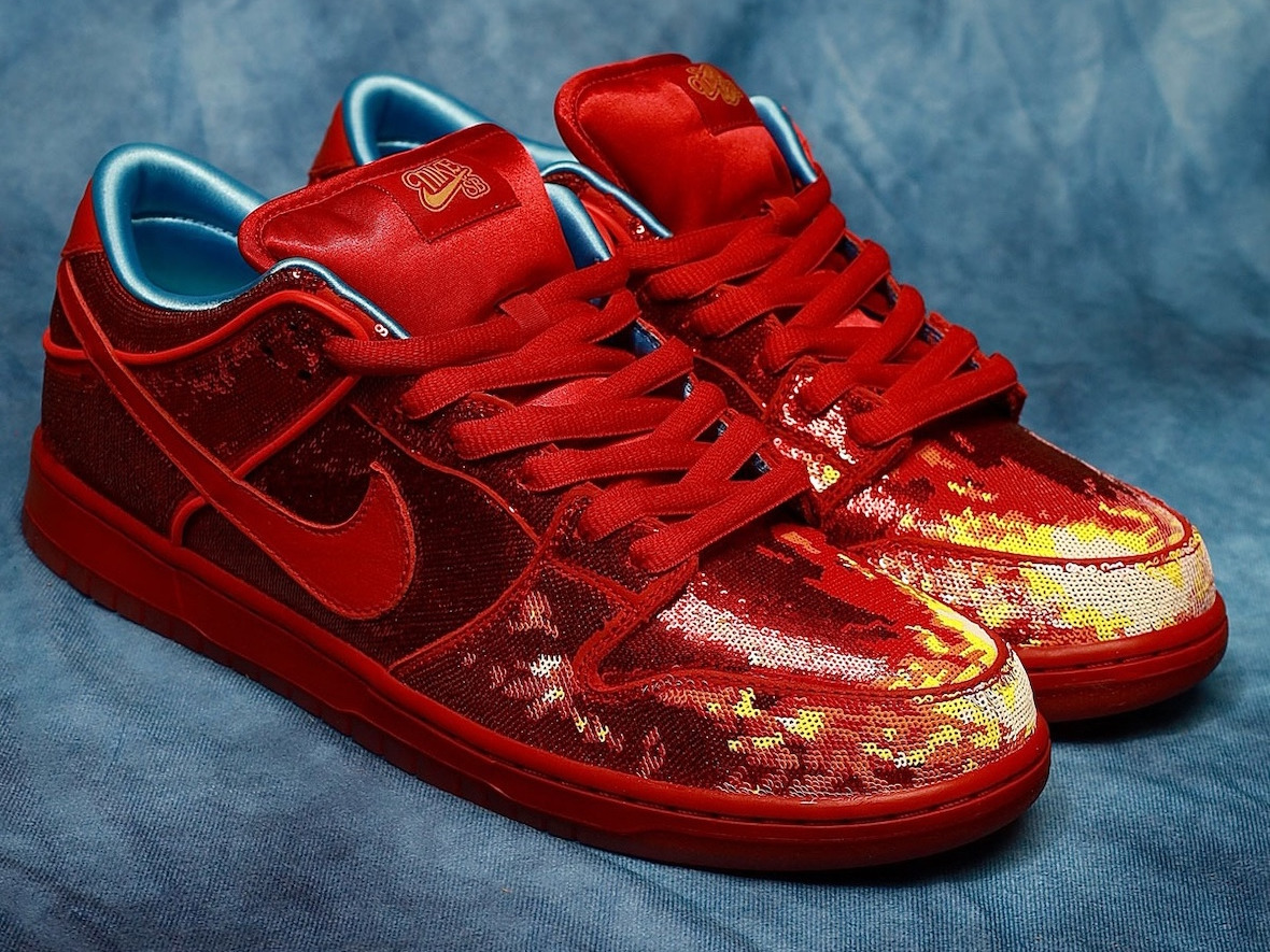Ruby Red Slipper Nike SB Dunk Wizard of Oz Collab