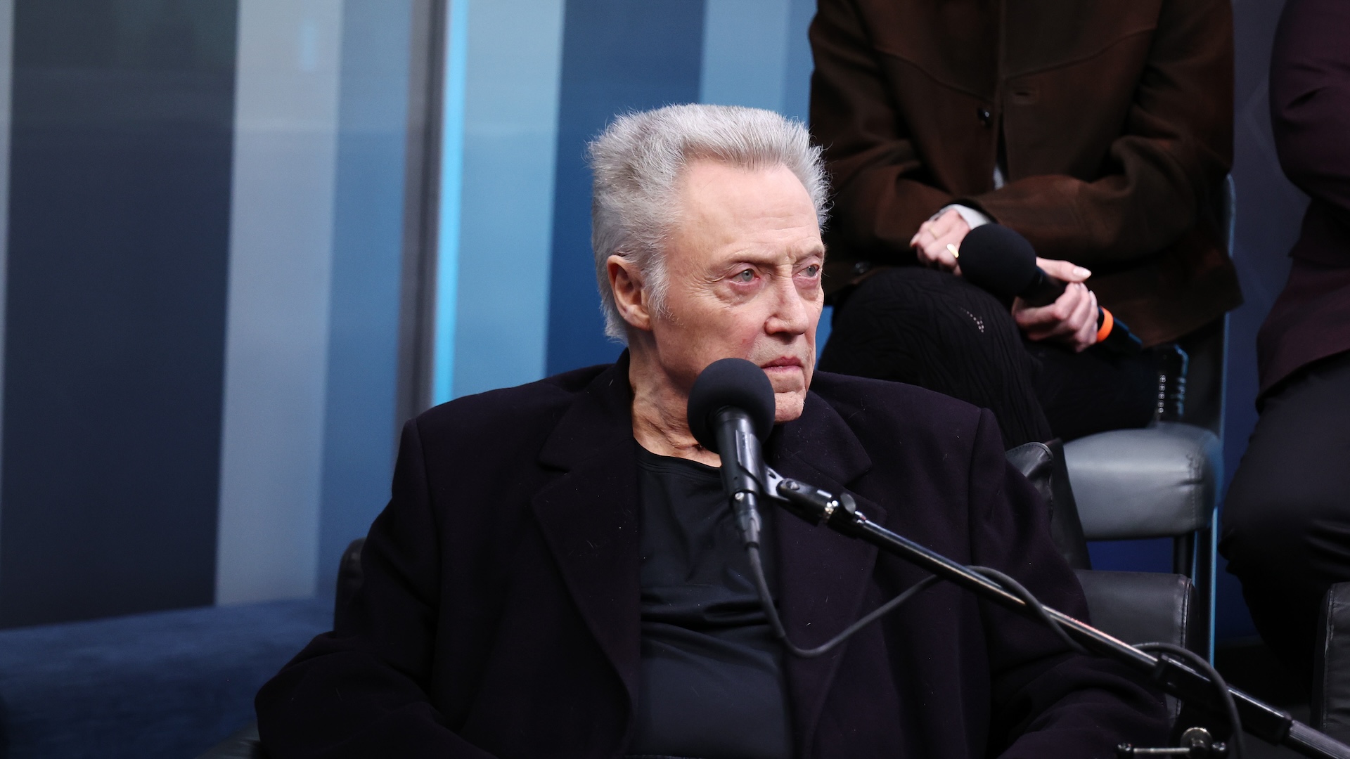 Christopher Walken attends SiriusXM’s Town Hall with the cast of “Severance’ + hosted by Andy Cohen at SiriusXM Studios on January 16, 2025 in New York City.