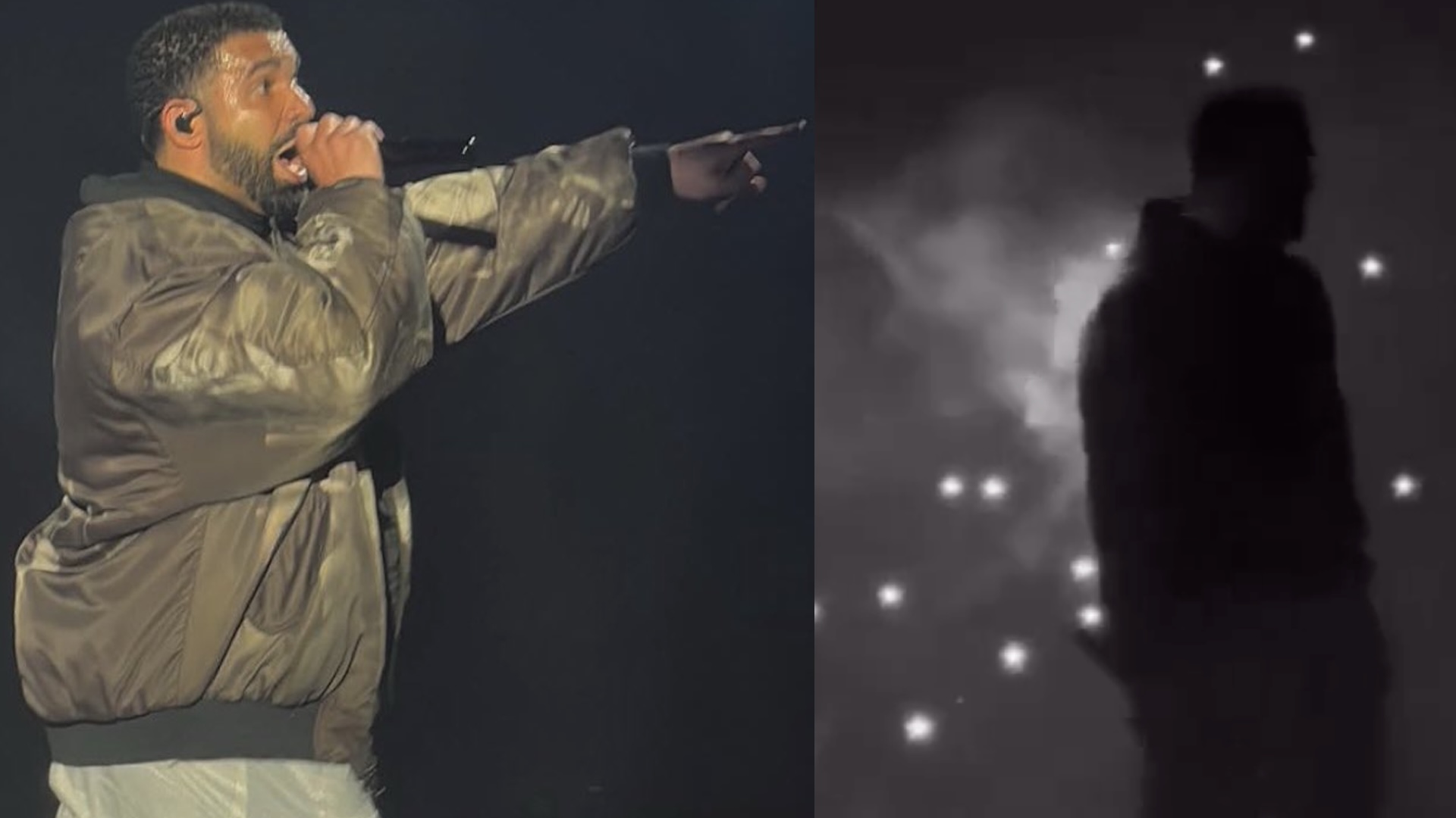 Drake performing in Perth, Australia