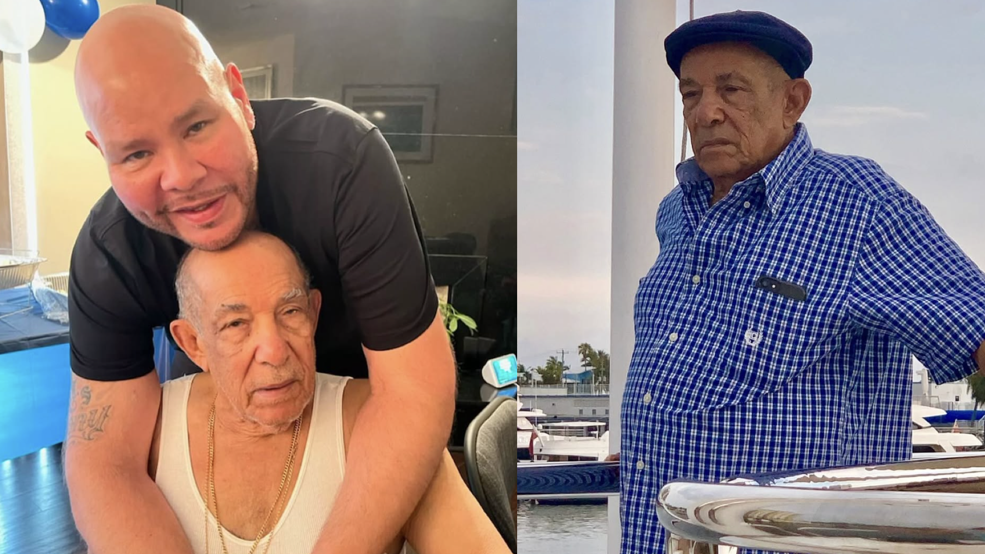 Fat Joe and his father Ernesto Delgado.