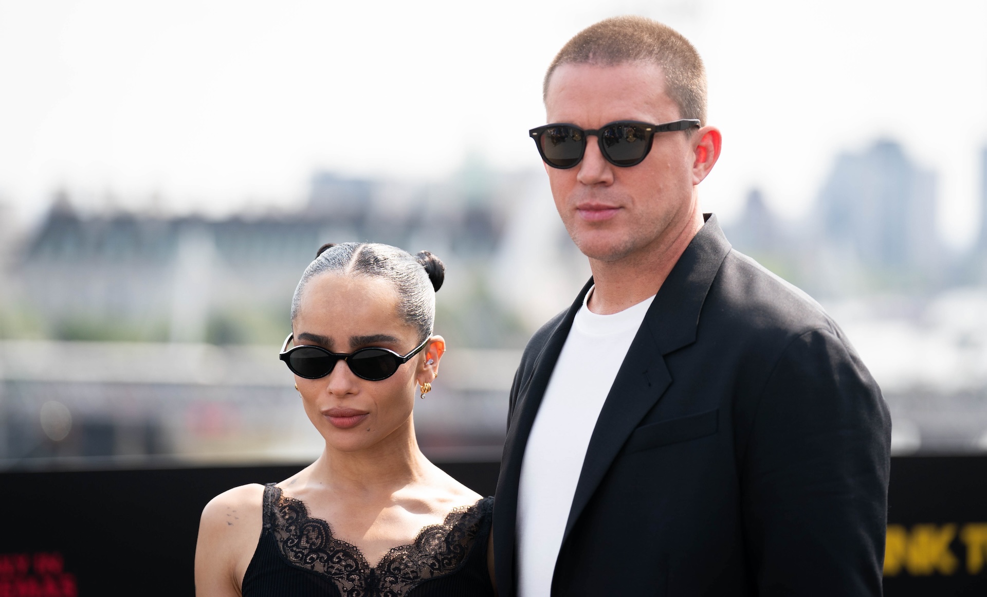 Zoe Kravitz and Channing Tatum attending the Blink Twice photo call at Savoy Place in central London. Picture date: Sunday August 18, 2024.