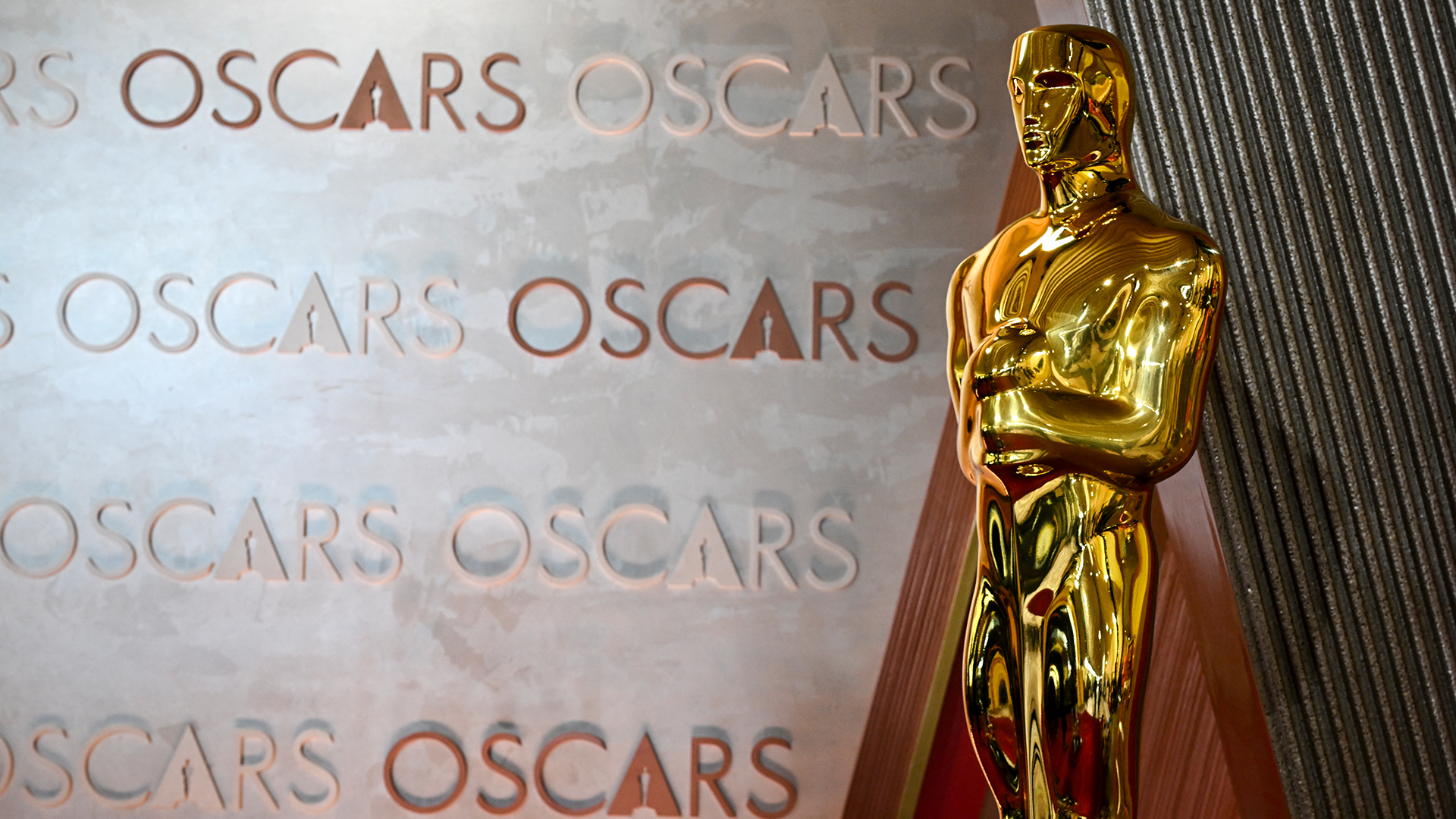 An Oscar statue is pictured at the red carpet of the 97th Annual Academy Awards at the Dolby Theatre in Hollywood, California