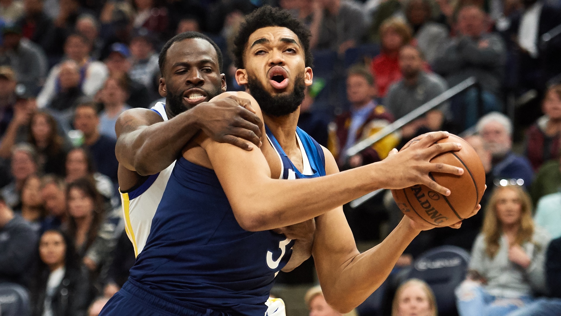 Draymond Green and Karl-Anthony Towns