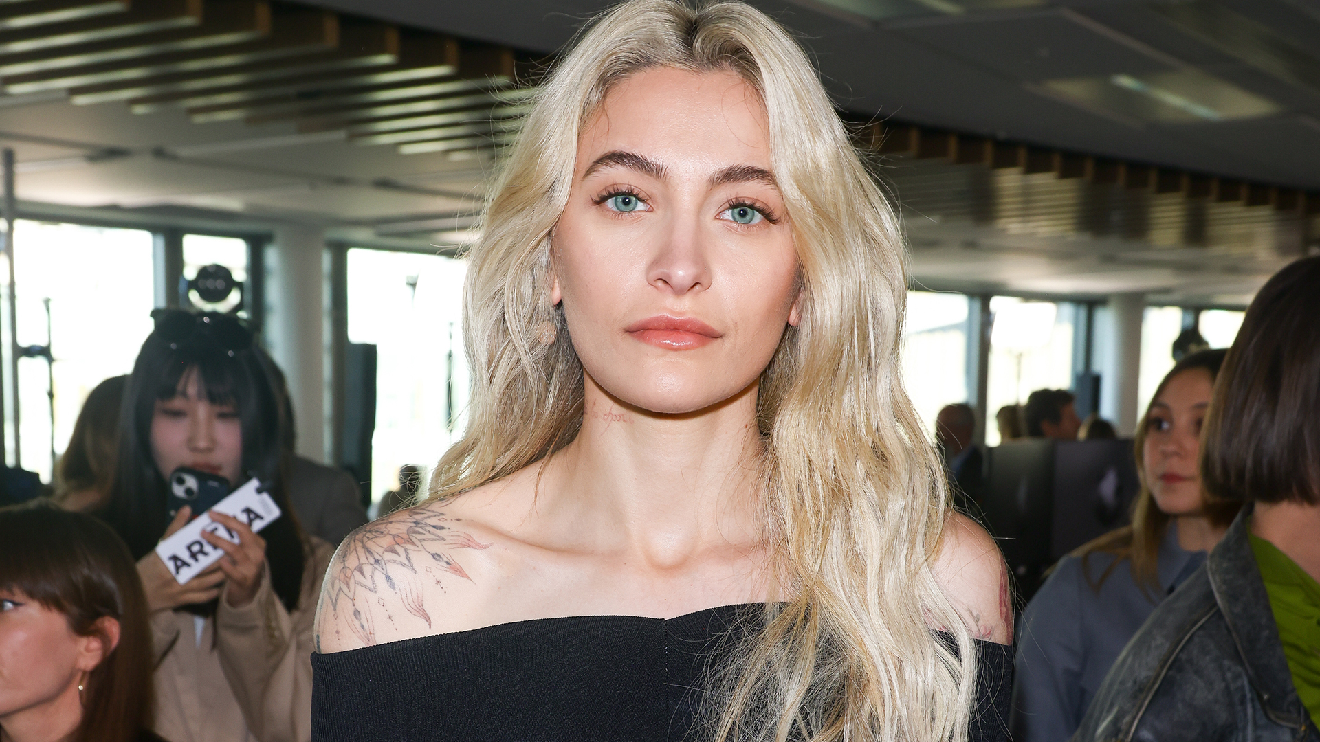 Paris Jackson attends the Stella McCartney Womenswear Fall/Winter 2025-2026 during Paris Fashion Week.