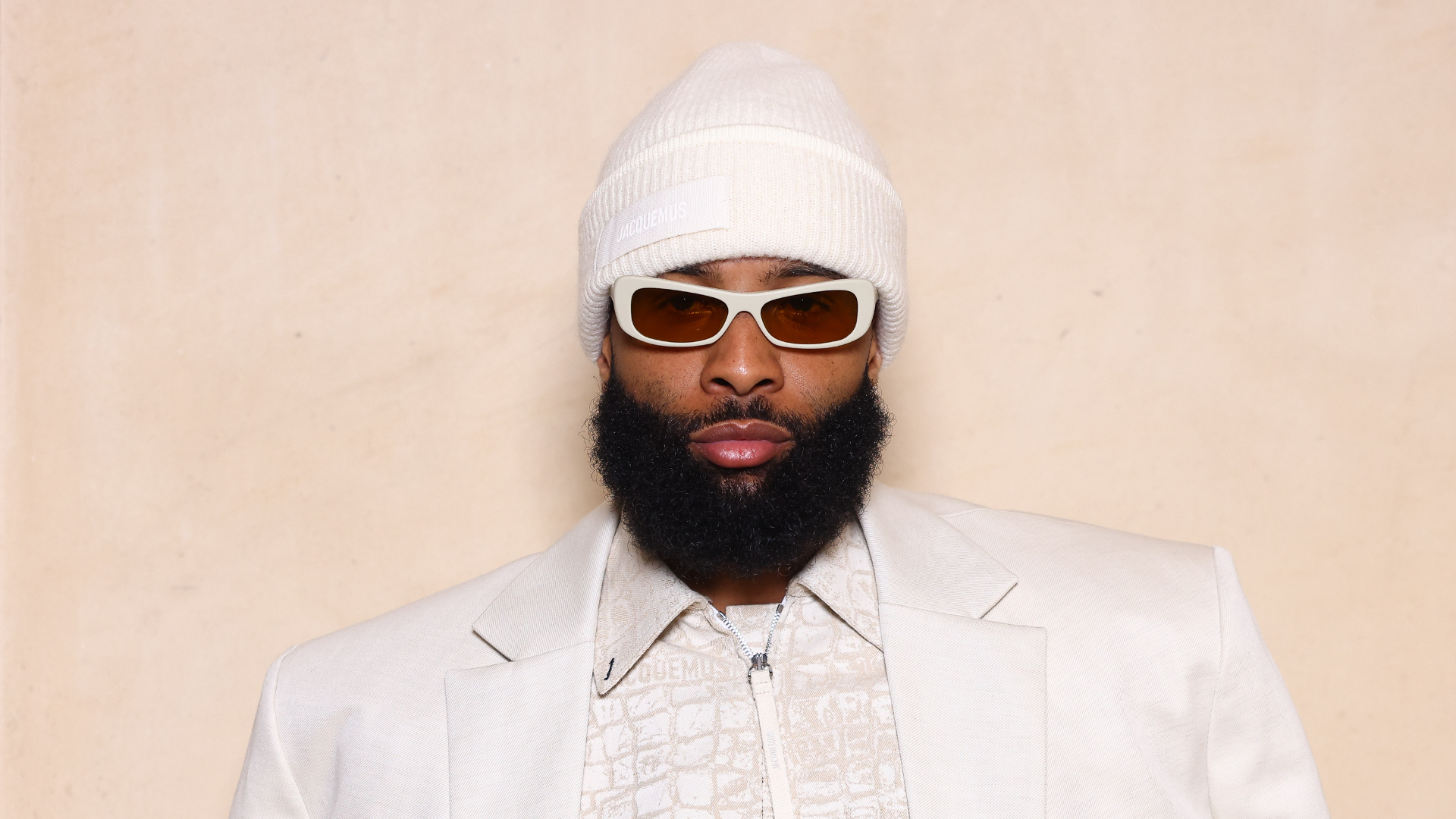 Odell Beckham Jr. attends the Jacquemus Menswear Fall-Winter 2025/2026 show.