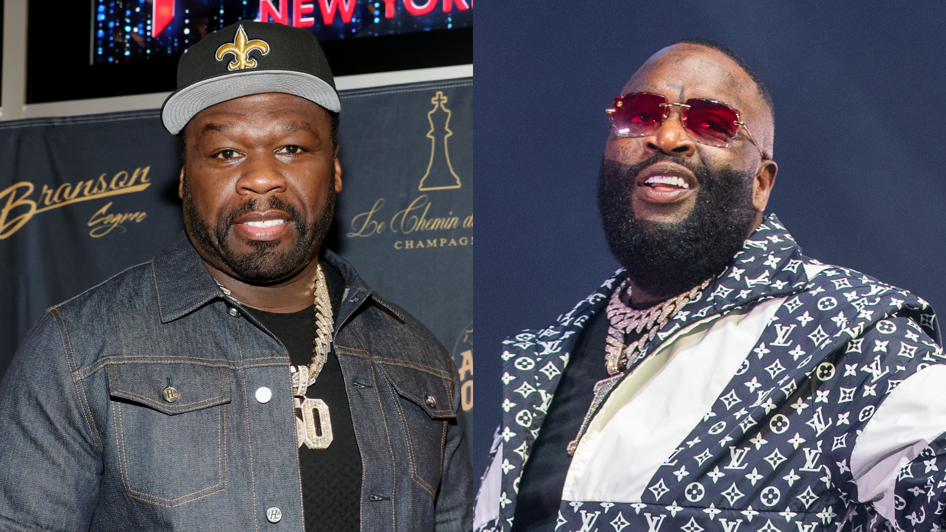 50 Cent Mocks Rick Ross' Slot on Millennium Tour With Bow...