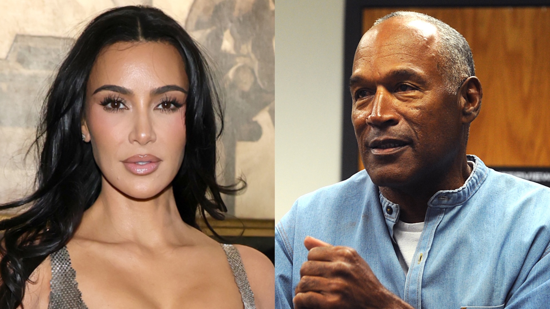 Kim Kardashian and OJ Simpson