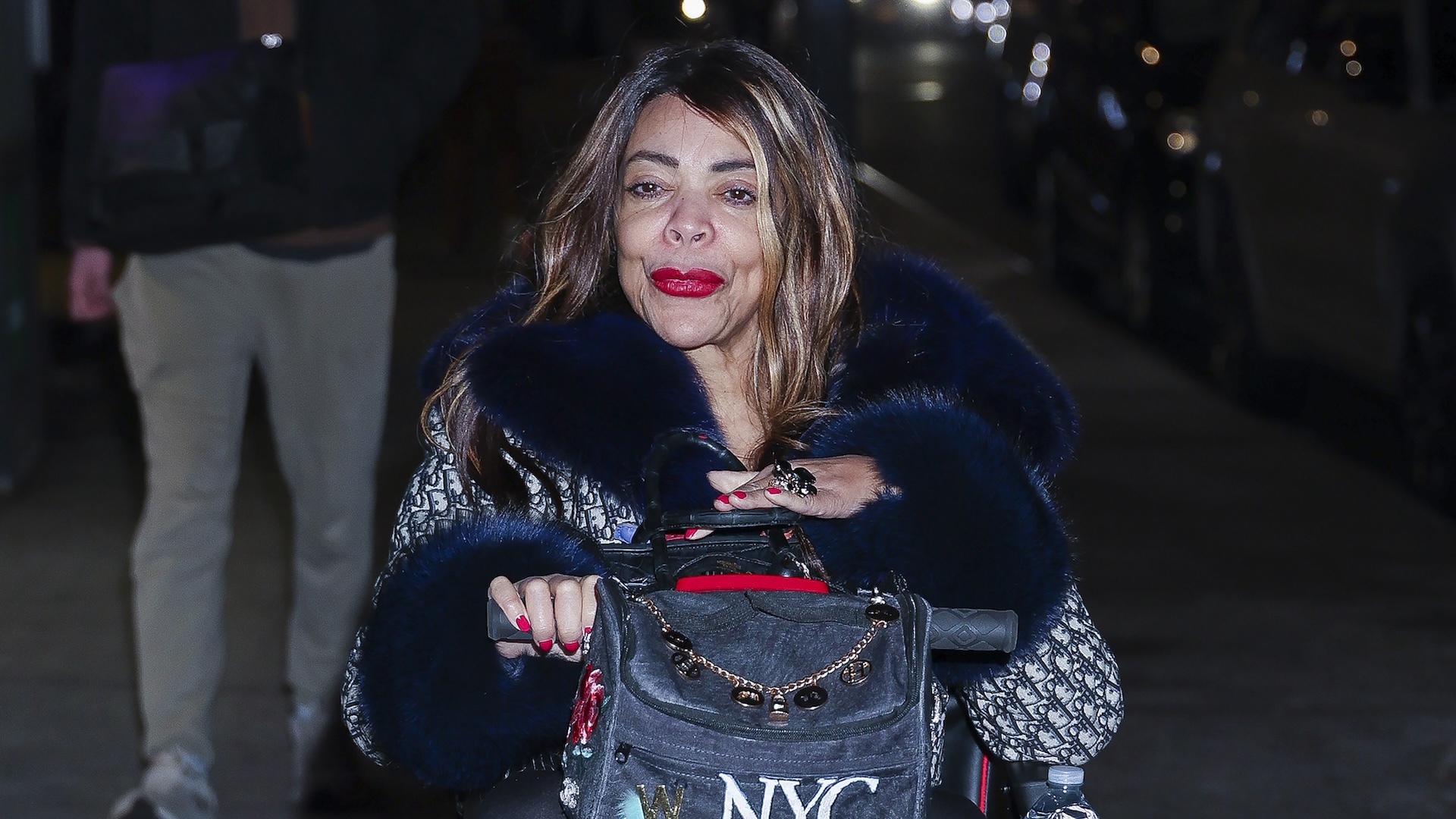 NEW YORK, NEW YORK - MARCH 15: Wendy Williams seen at Tucci restaurant in NoHo on March 15, 2025 in New York City.