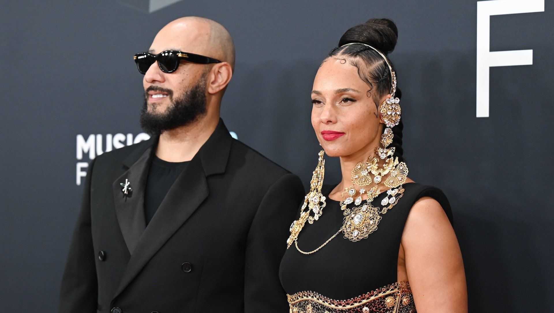 Swizz Beatz, Alicia Keys at the 67th GRAMMY Awards held at the Crypto.com Arena on February 2, 2025 in Los Angeles, California.
