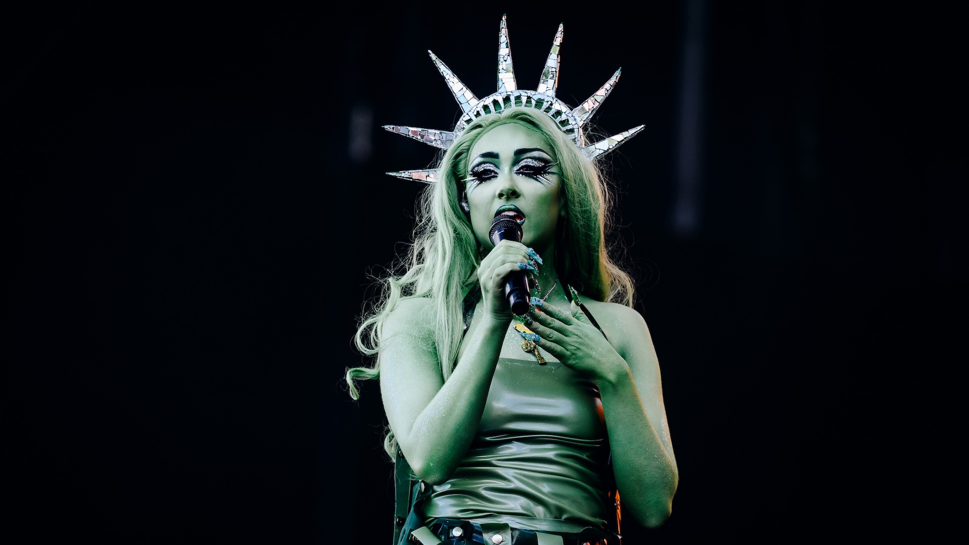 Chappell Roan at the 2024 Governors Ball held at Flushing Meadows Corona Park on June 9, 2024 in Queens, New York.