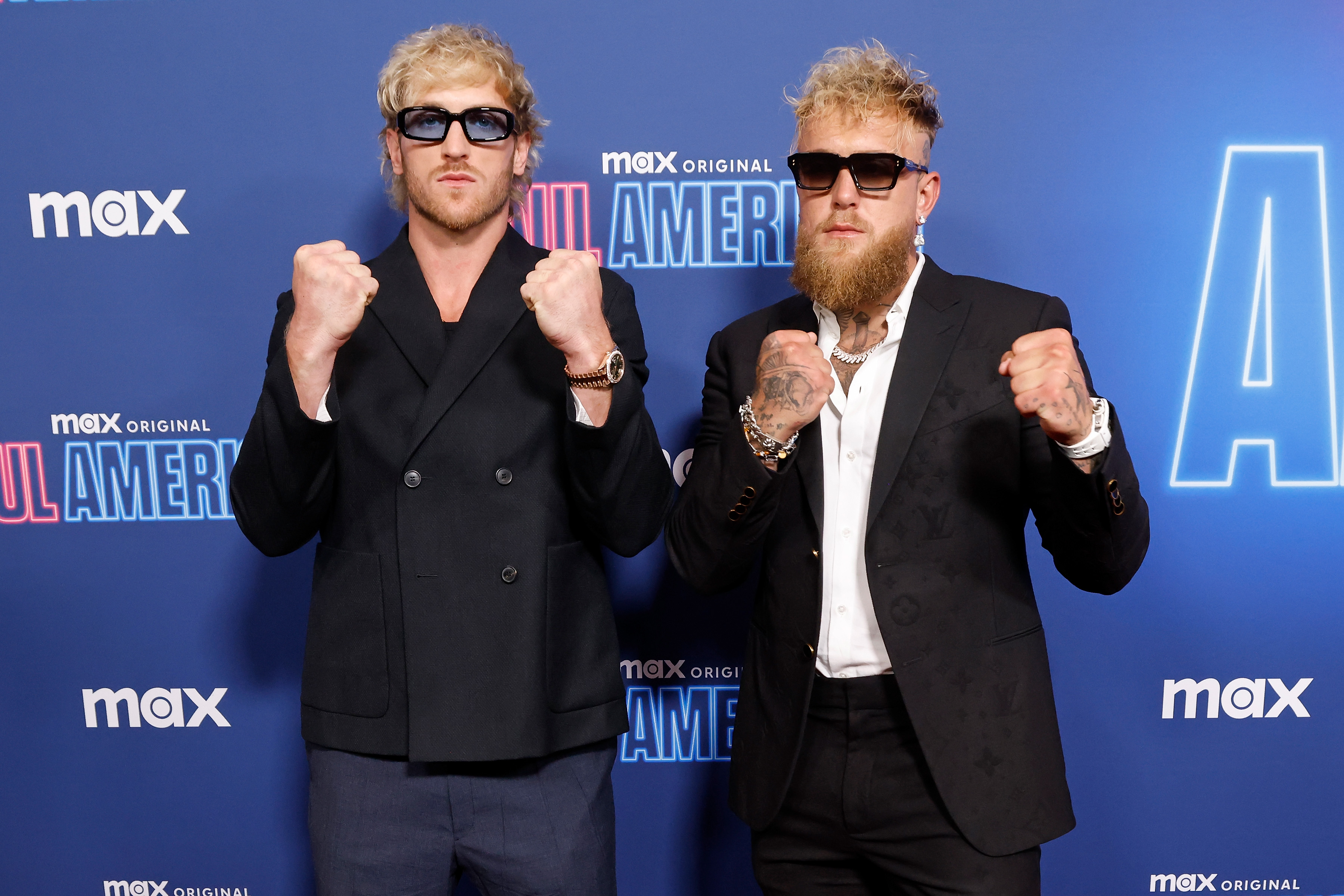 Max's "Paul American" New York Premiere
NEW YORK, NEW YORK - MARCH 26: Logan Paul and Jake Paul attend the premiere of "Paul American" at Tempo by Hilton New York Times Square on March 26, 2025 in New York City. 