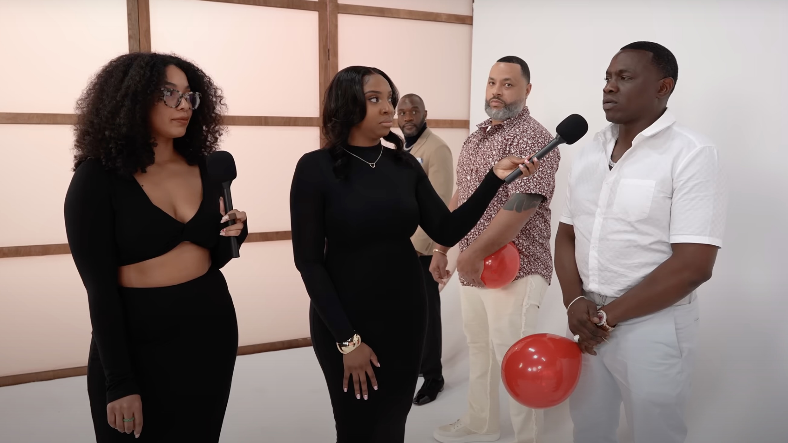Screenshot from 'Pop the Balloon or Find Love' dating show on YouTube.