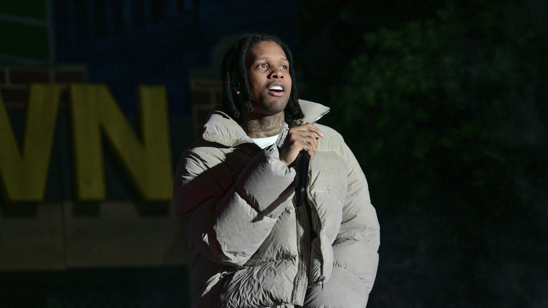Rapper Lil Durk performs during 2024 Dreamville Music Festival