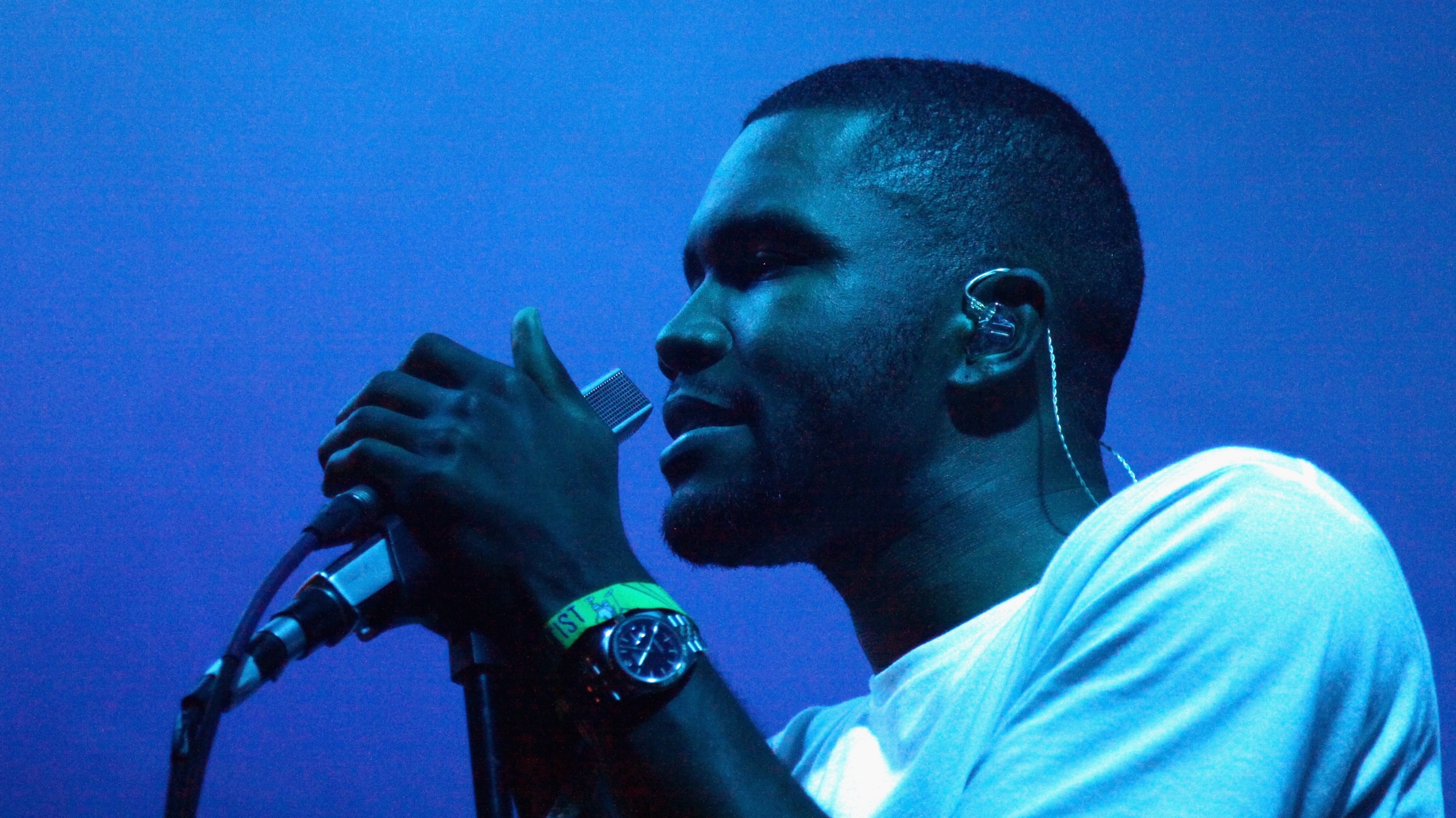 Frank Ocean performs at The Other Tent during day 3 of the 2014 Bonnaroo Arts And Music Festival on June 14, 2014 in Manchester, Tennessee. 