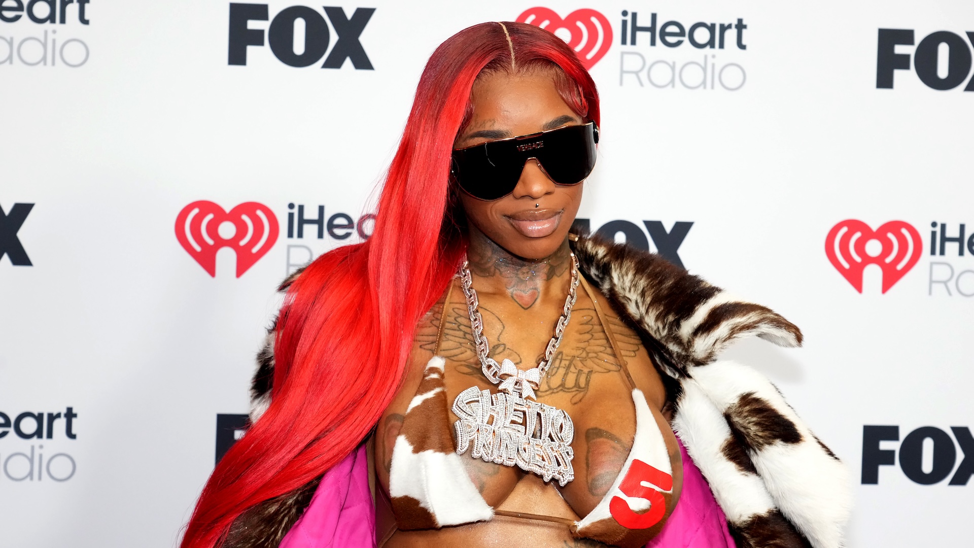 HOLLYWOOD, CALIFORNIA - MARCH 17: Sexyy Red attends the 2025 iHeartRadio Music Awards at Dolby Theatre on March 17, 2025 in Hollywood, California.