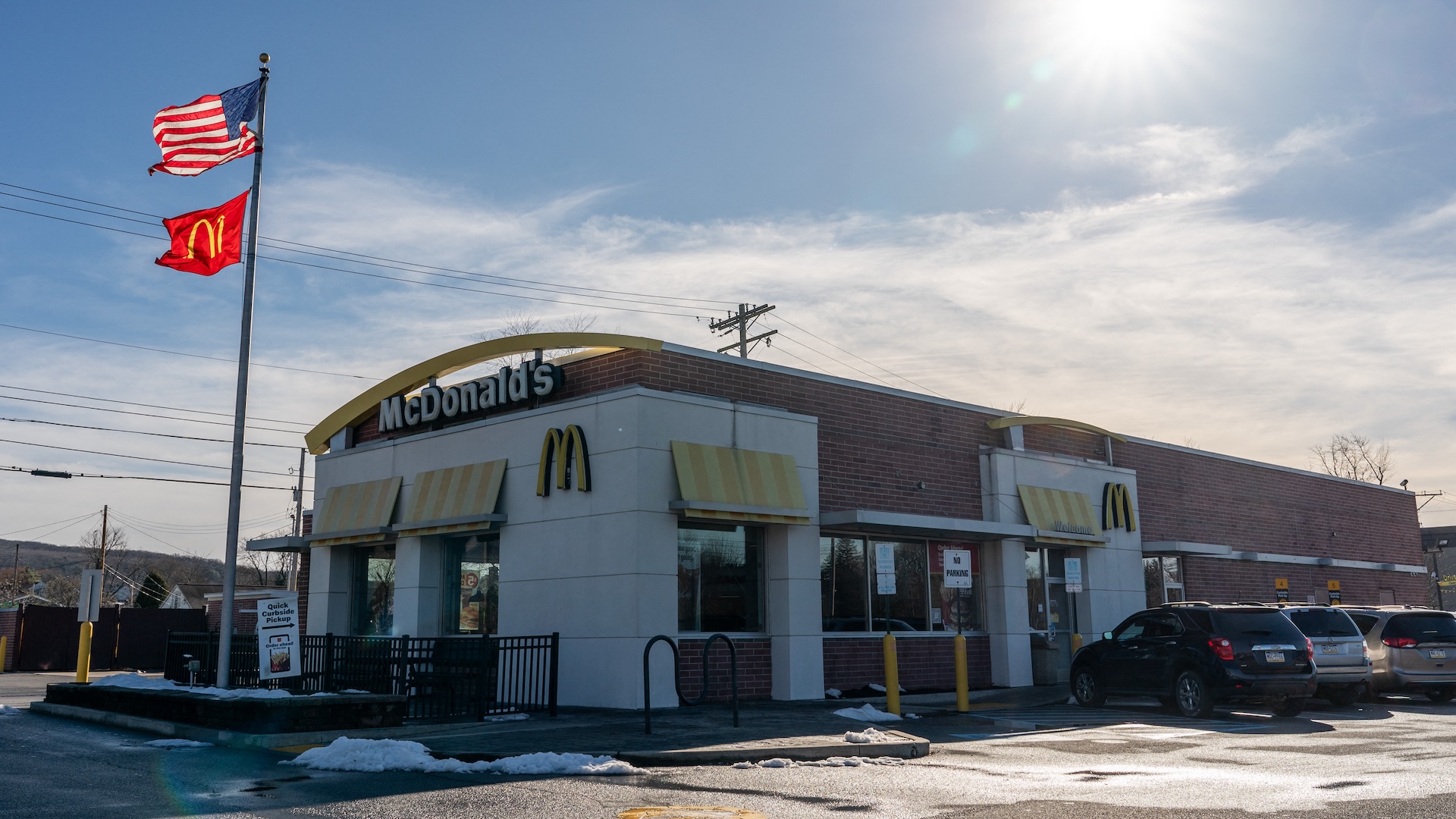 An exterior view of the McDonald's restaurant where Luigi Mangione, the suspect in United Healthcare CEO Brian Thompson's death, was arrested in Altoona, Pennsylvania, on December 17, 2024.