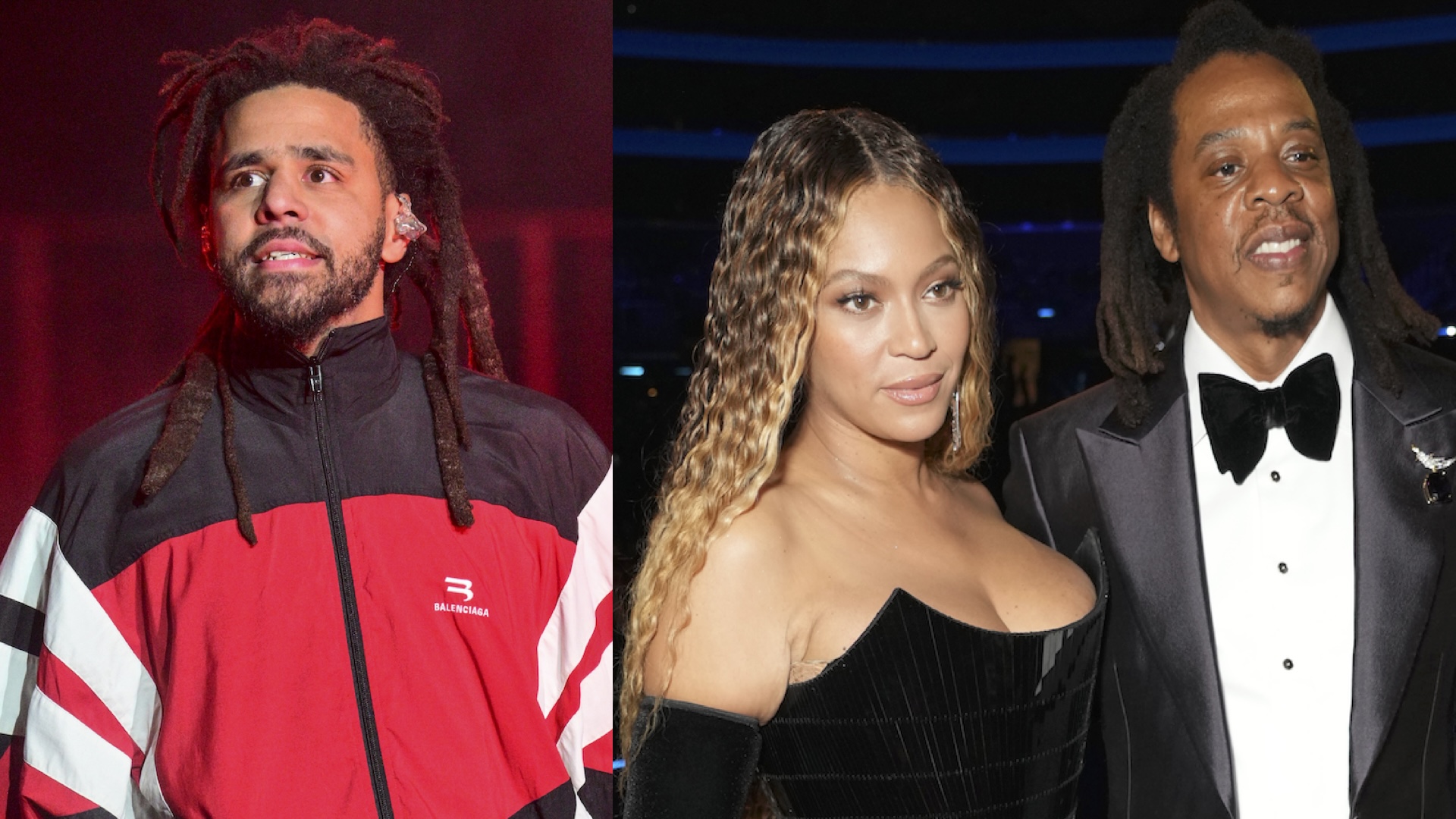 J. Cole with Jay-Z and Beyoncé
