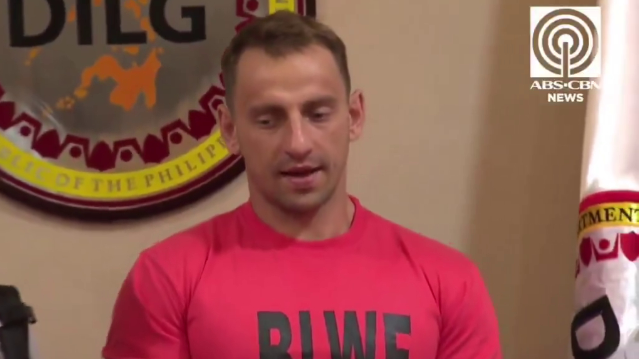 Vitaly Zdorovetskiy at a press conference