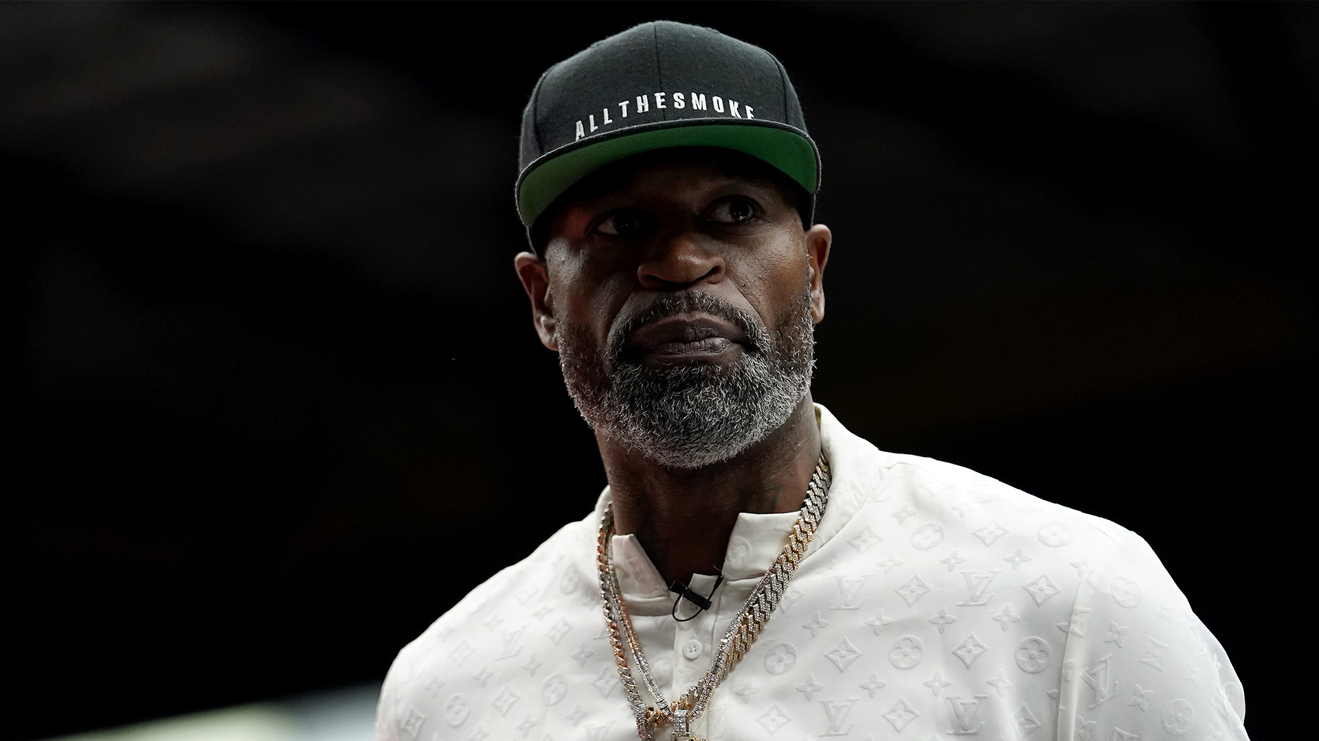 Head coach Stephen Jackson of the Trilogy looks on during the game against the Aliens in BIG3 Week Four at Comerica Center on July 10, 2022 in Frisco, Texas.
