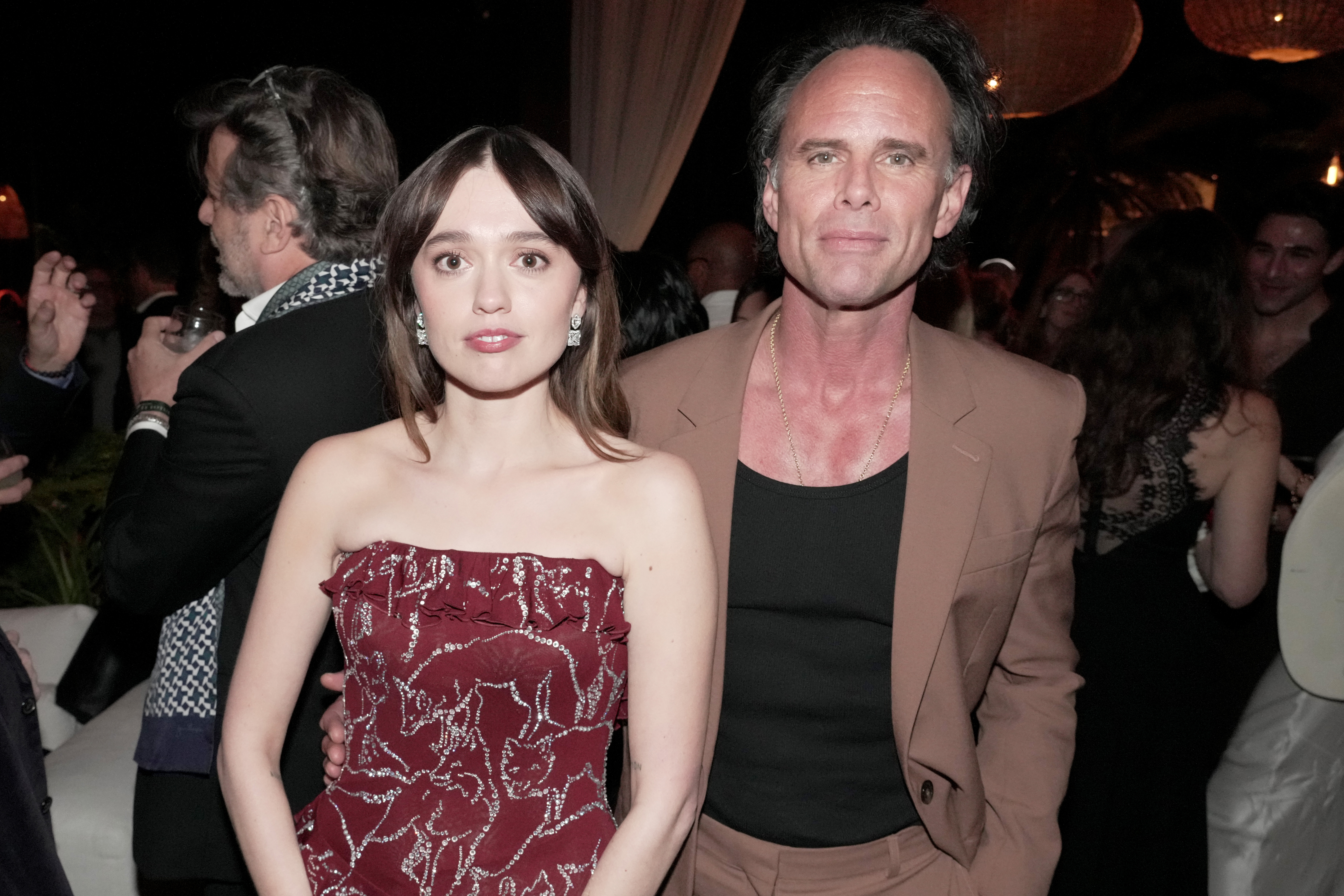 Walton Goggins and Aimee Lou Wood