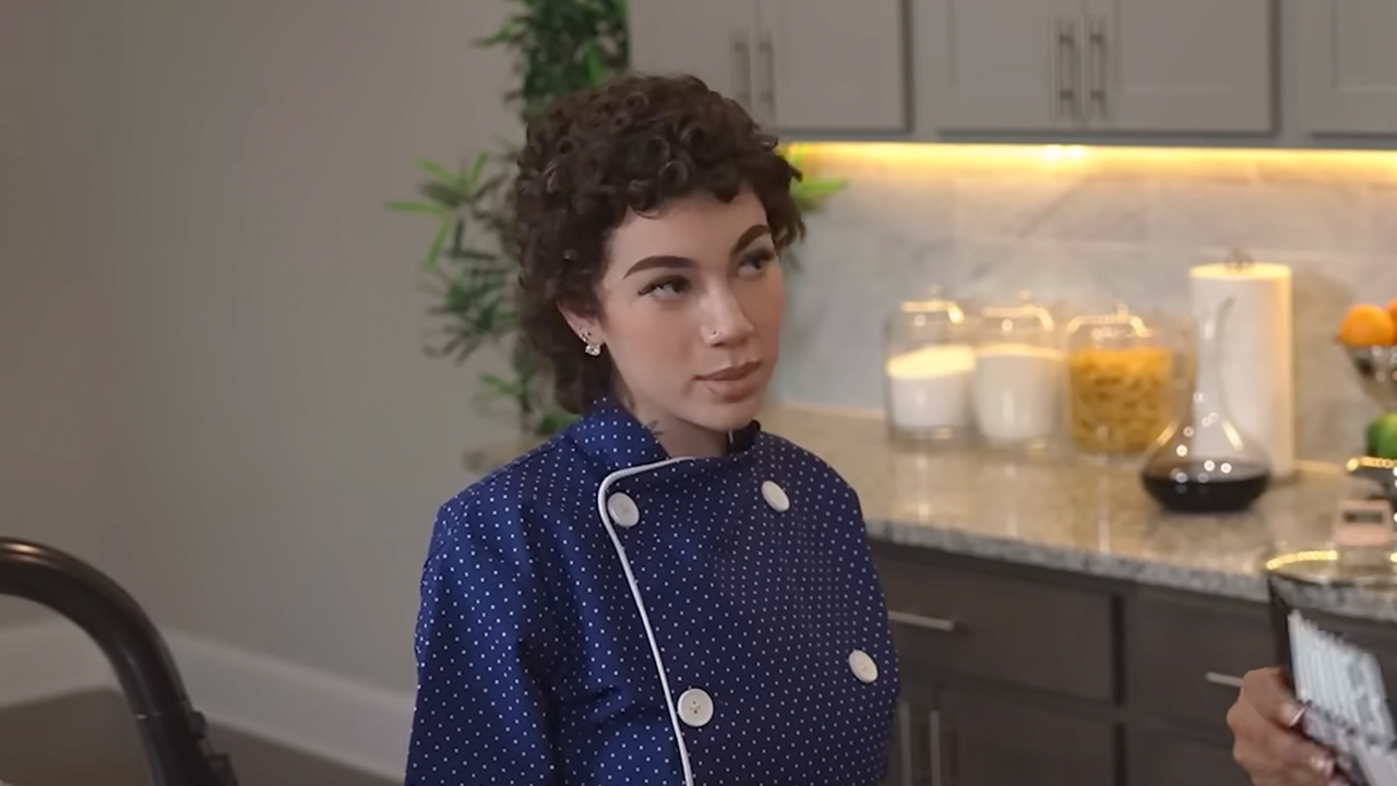 Bhad Bhabie in an episode of Ari Fletcher's interview series 'Cooking with the Don.'