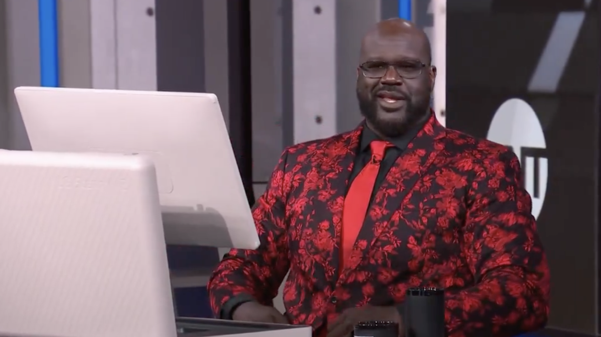 Shaq with TV