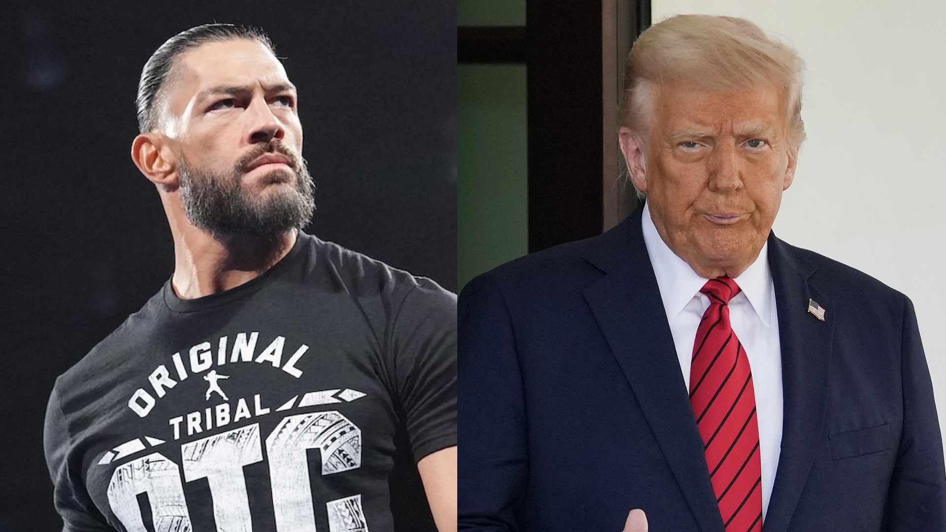 Trump and Roman Reigns