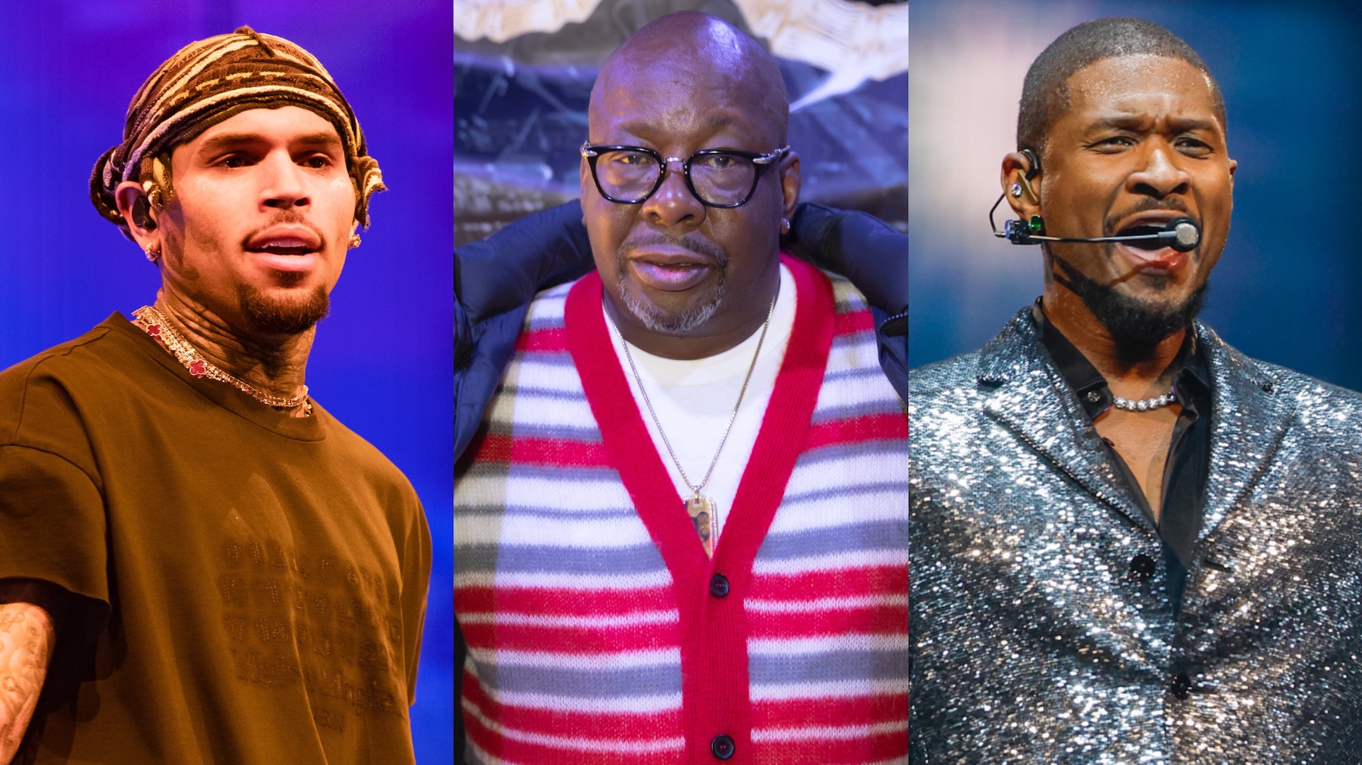 Chris Brown, Bobby Brown, and Usher