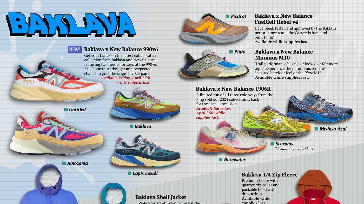 Action Bronson x New Balance Baklava Megastore Collab