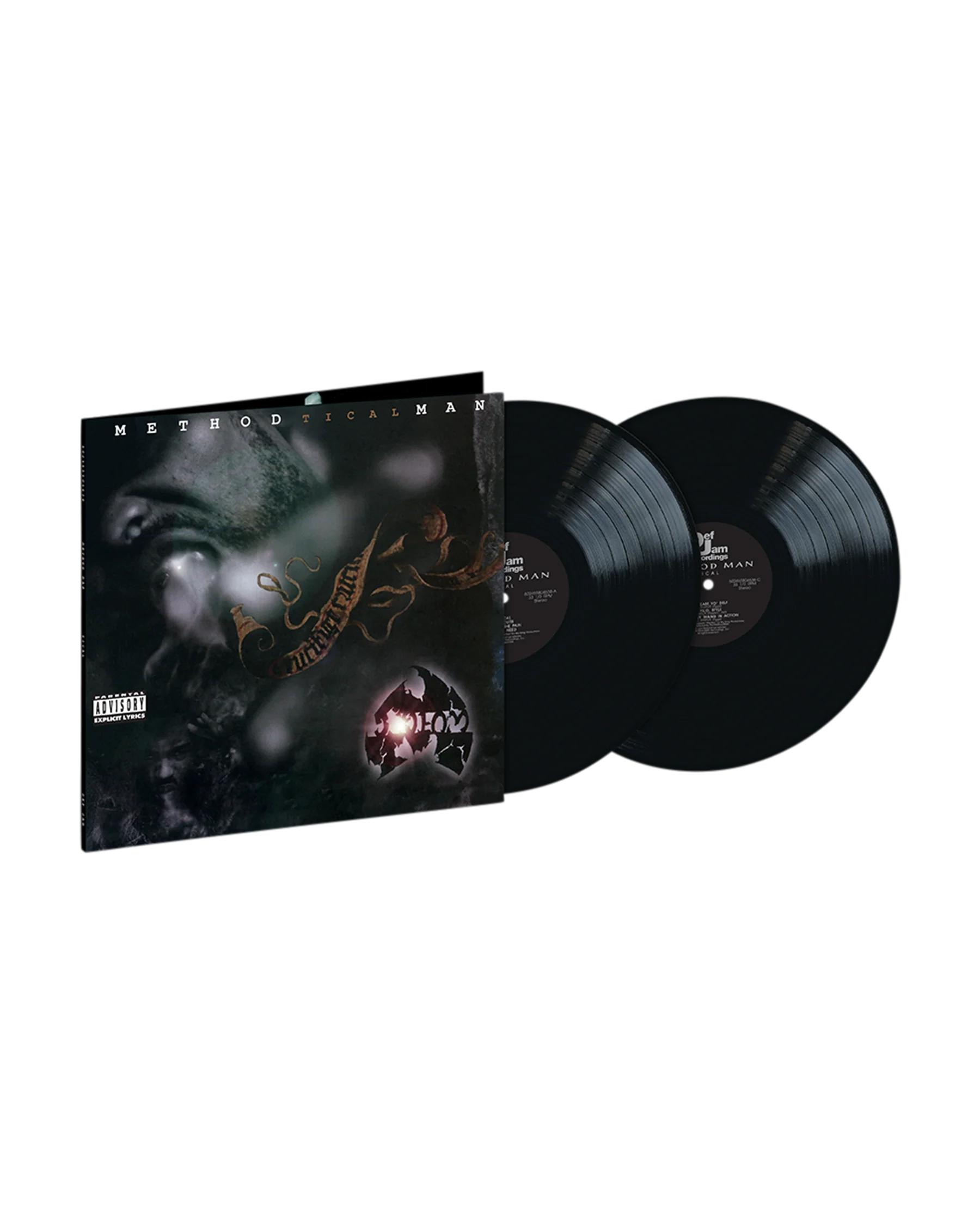 Album cover for Method Man's "Tical" with two black vinyl records shown.