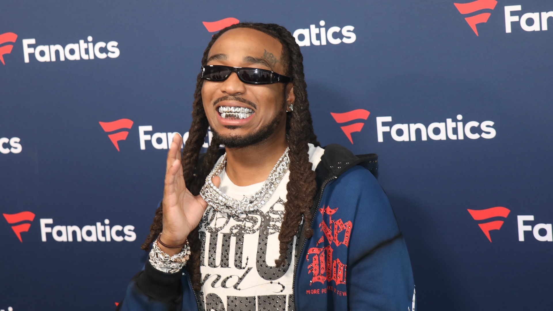 NEW ORLEANS, LOUISIANA - FEBRUARY 08: Quavo attends 2025 Fanatics Super Bowl Party at The Sugar Mill on February 08, 2025 in New Orleans, Louisiana.