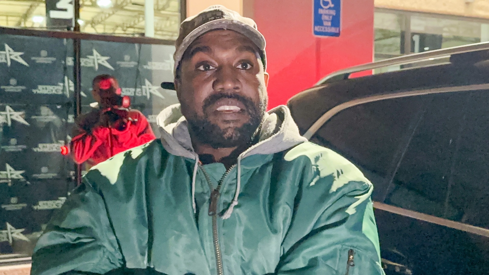 Kanye West aka Ye is seen on October 28, 2022 in Los Angeles, California