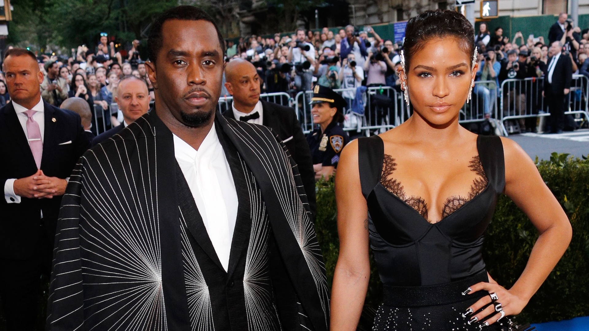 P. Diddy and Cassie at 'Rei Kawakubo/Comme des Garçons:Art of the In-Between' Costume Institute Gala at Metropolitan Museum of Art on May 1, 2017 in New York City.
