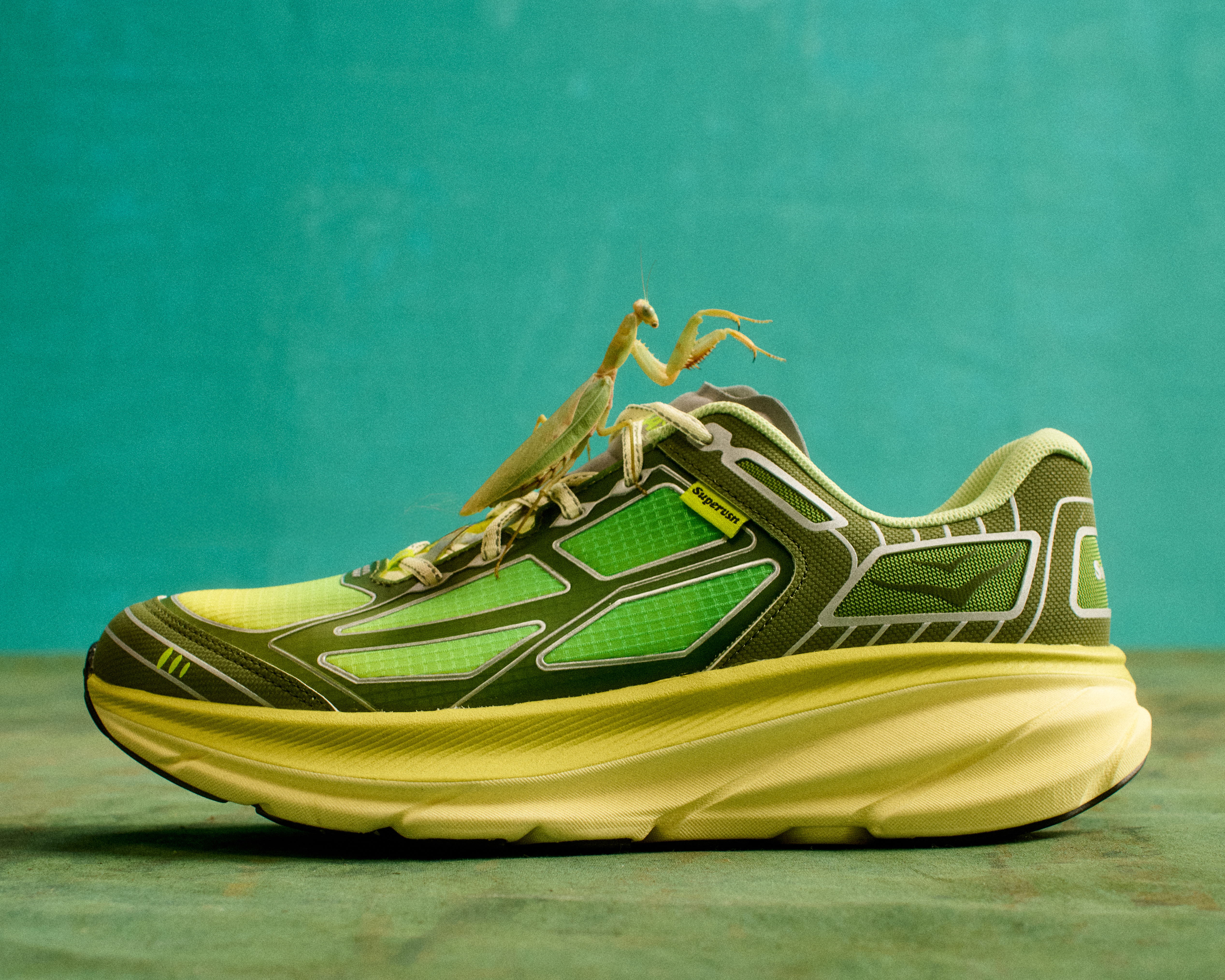 Supervsn x HOKA Clifton One9 'Mantis Green'